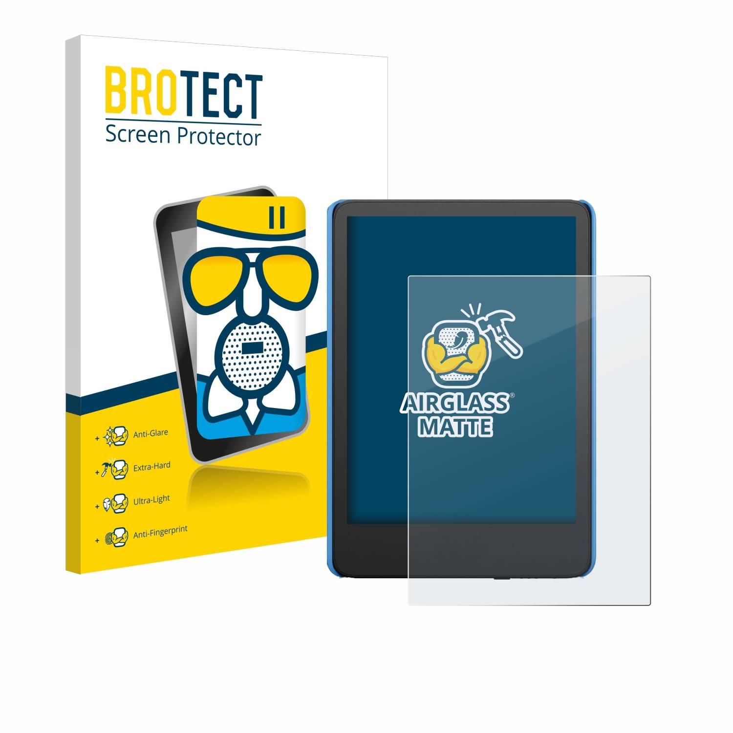 BROTECT AirGlass Matt Glas Panzer Folie für Amazon Kindle Kids (2024)