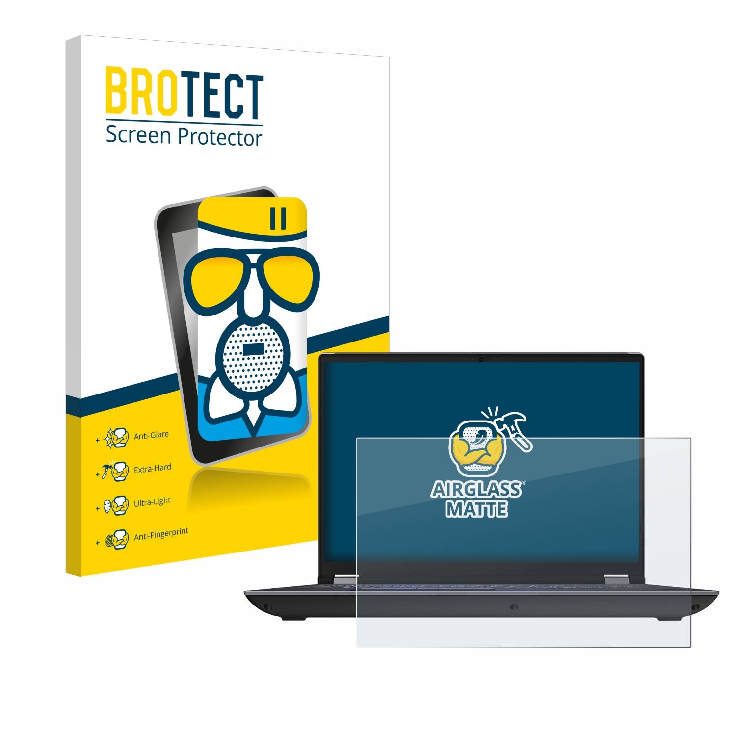 BROTECT AirGlass Matt Glas Panzer Folie für Lenovo ThinkPad P16 Gen 2 16