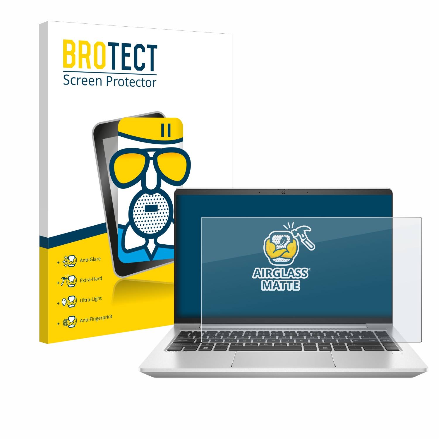 BROTECT AirGlass Matt Glas Panzer Folie für HP ProBook 445 G9