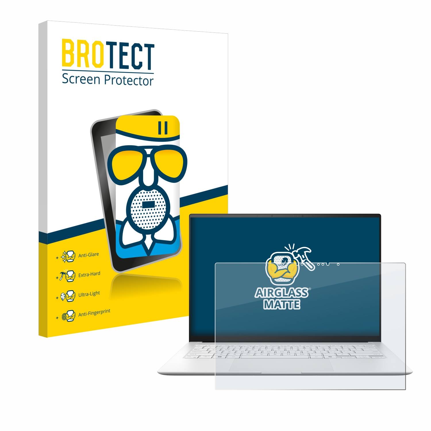 BROTECT AirGlass Matt Glas Panzer Folie für ASUS ZenBook S 14 UX5406