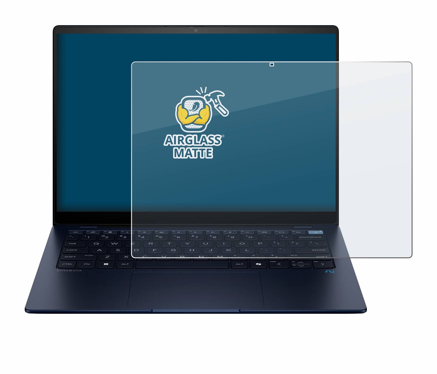 BROTECT AirGlass Matt Glas Panzer Folie für HP EliteBook Ultra 14 G1q