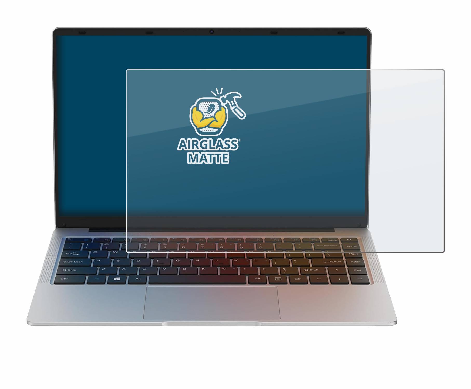 BROTECT AirGlass Matt Glas Panzer Folie für Maxlegen Laptop 14.1
