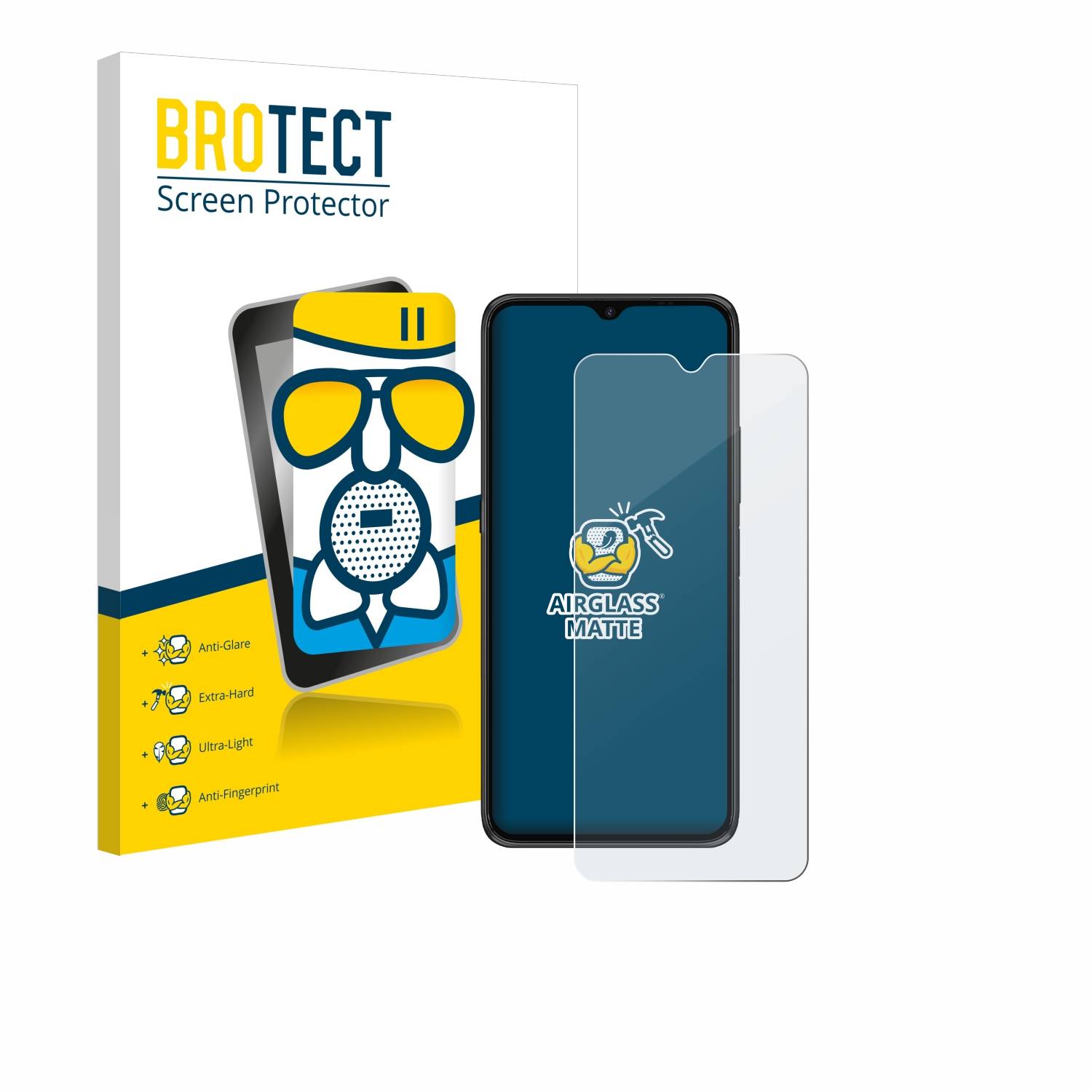 BROTECT AirGlass Matt Glas Panzer Folie für Umidigi Power 5S