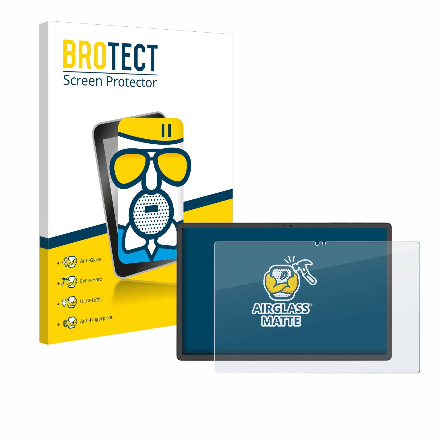 BROTECT AirGlass Matt Glas Panzer Folie für Mediacom Azimut 4 Pro 11.97