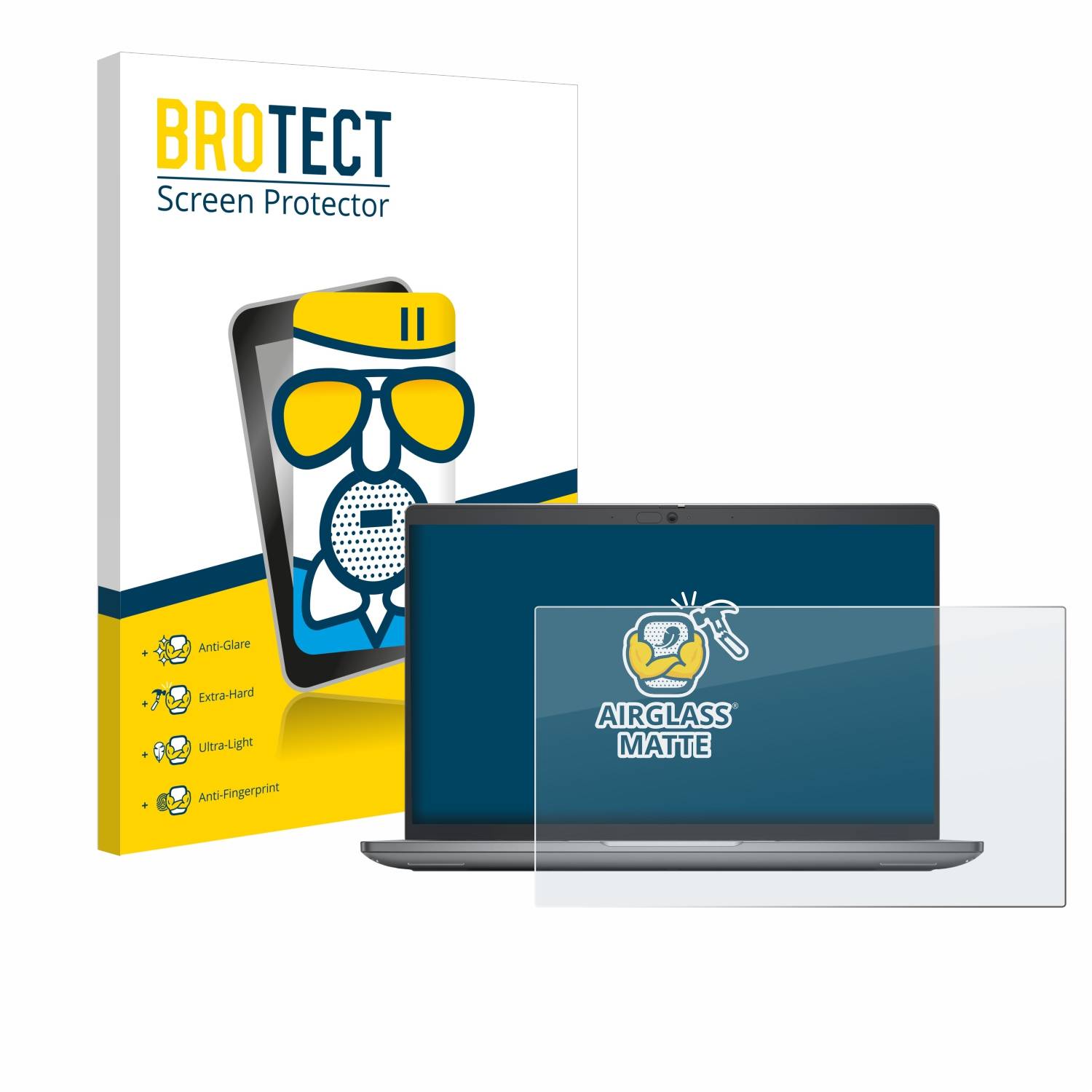 BROTECT AirGlass Matt Glas Panzer Folie für Dell Latitude 5450 Laptop 14