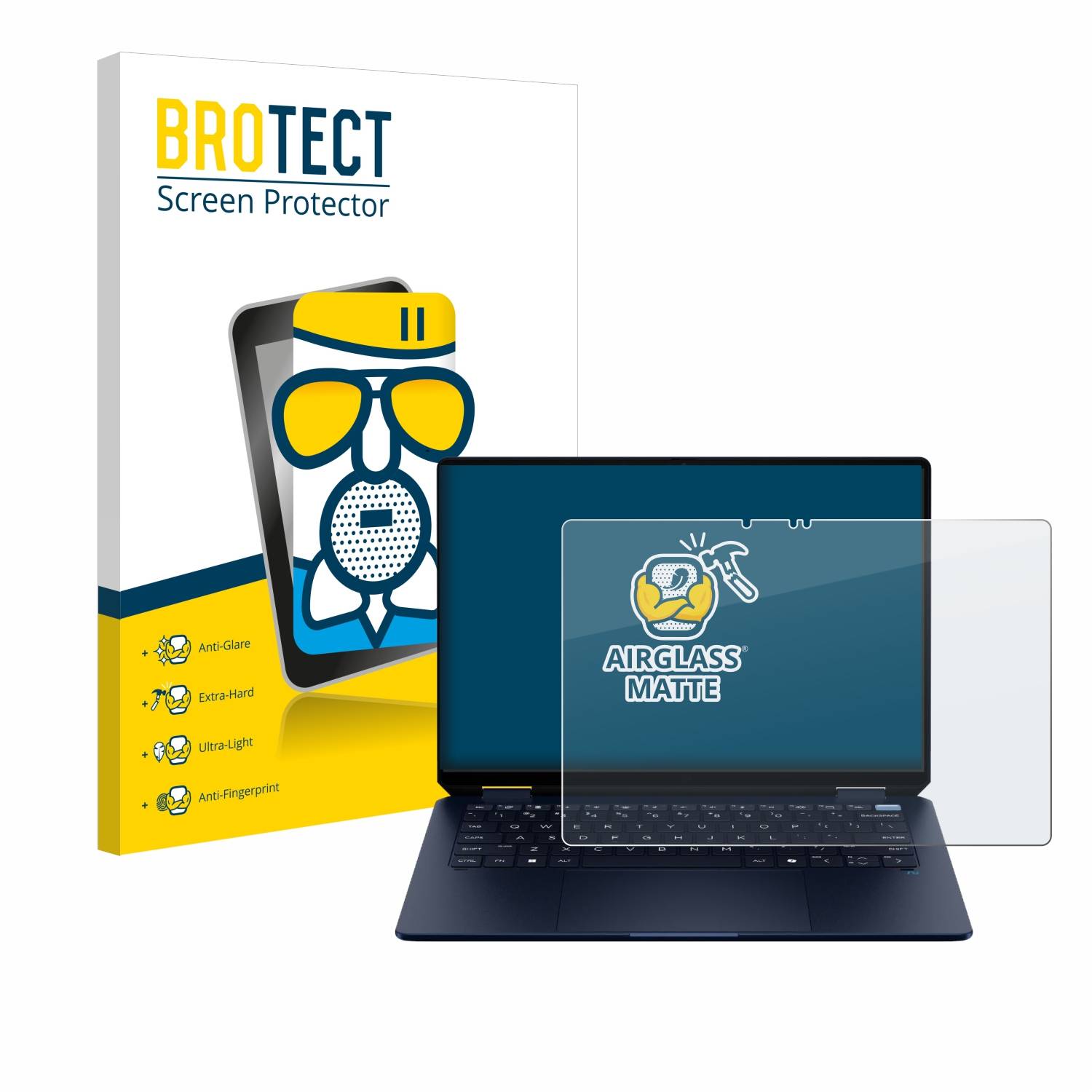 BROTECT AirGlass Matt Glas Panzer Folie für HP OmniBook Ultra Flip
