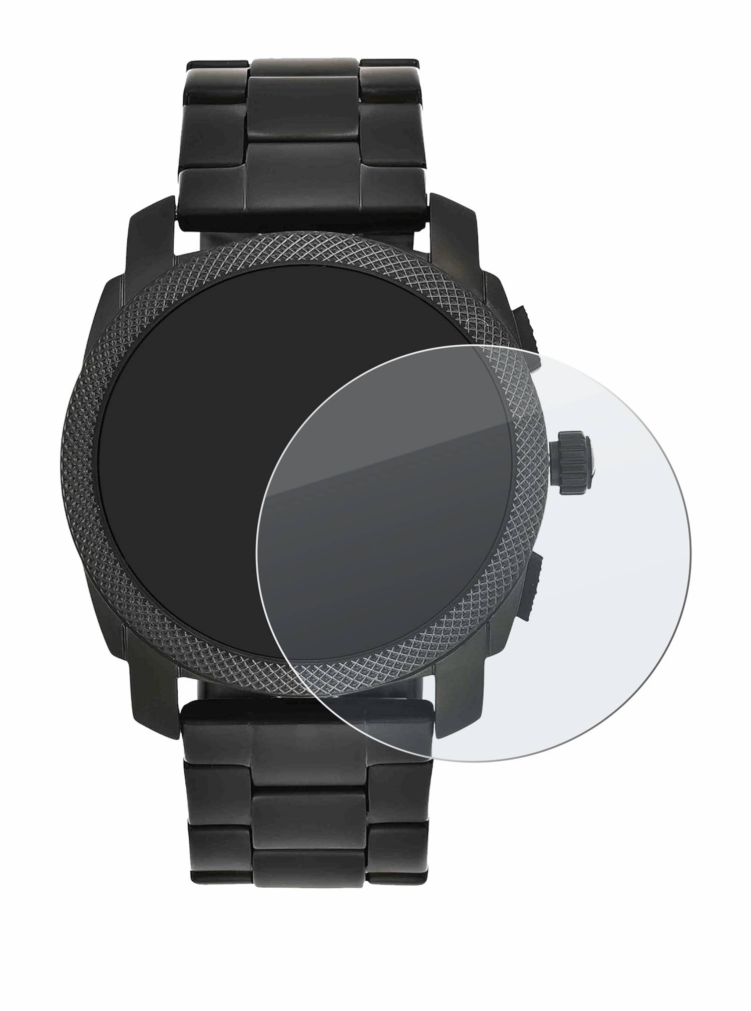 BROTECT AirGlass Matt Glas Panzer Folie für Fossil Chronograph FS4487IE