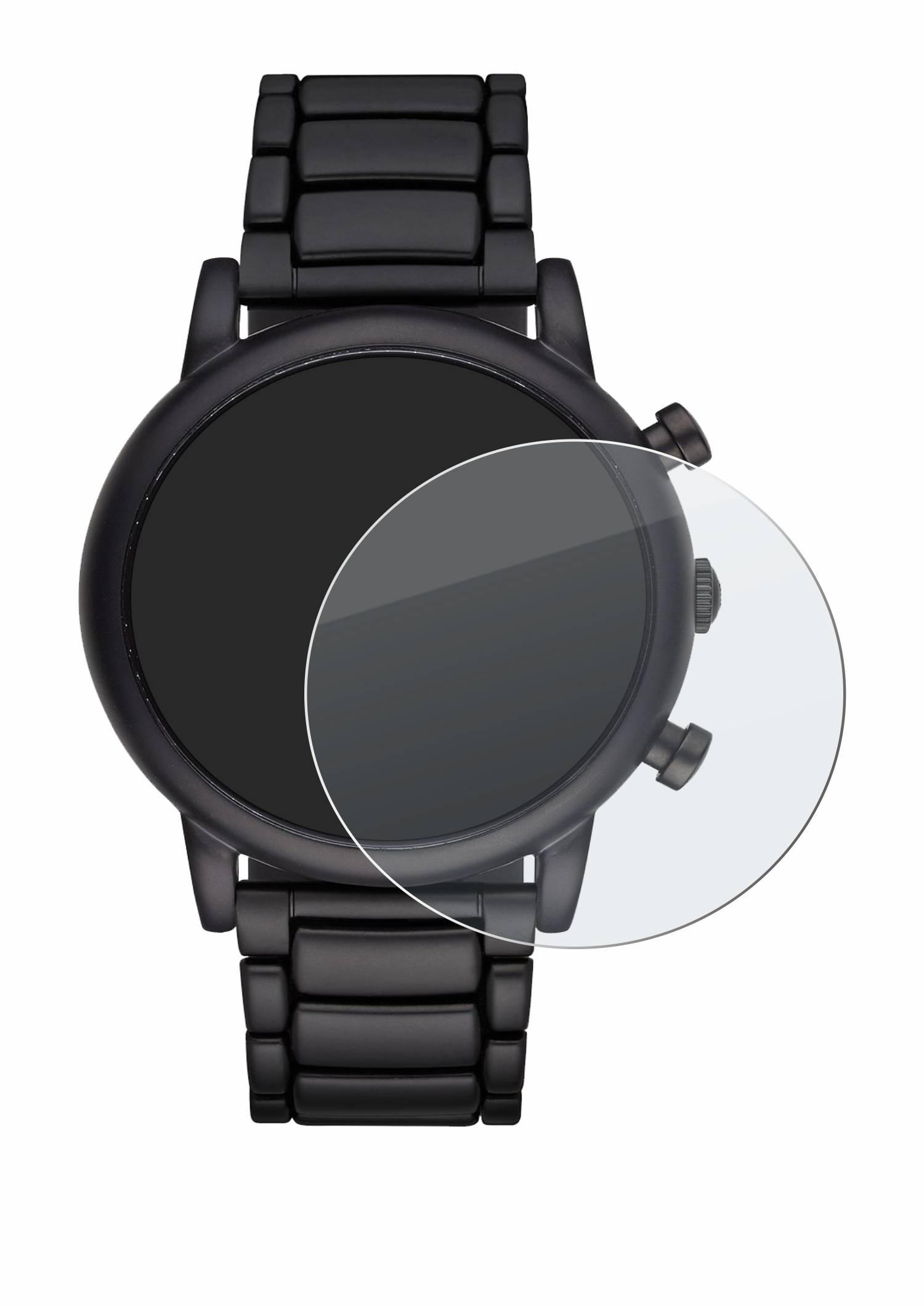 upscreen Hybrid Glas Matt Panzer-Folie für Emporio Armani Chronograph AR1895