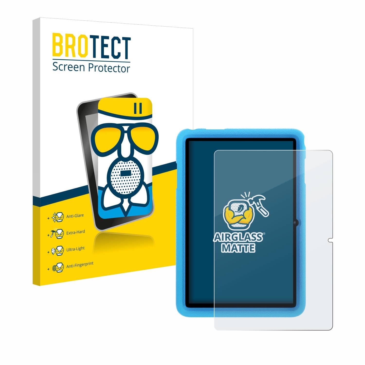 BROTECT AirGlass Matt Glas Panzer Folie für Blackview Tab 8 Kids