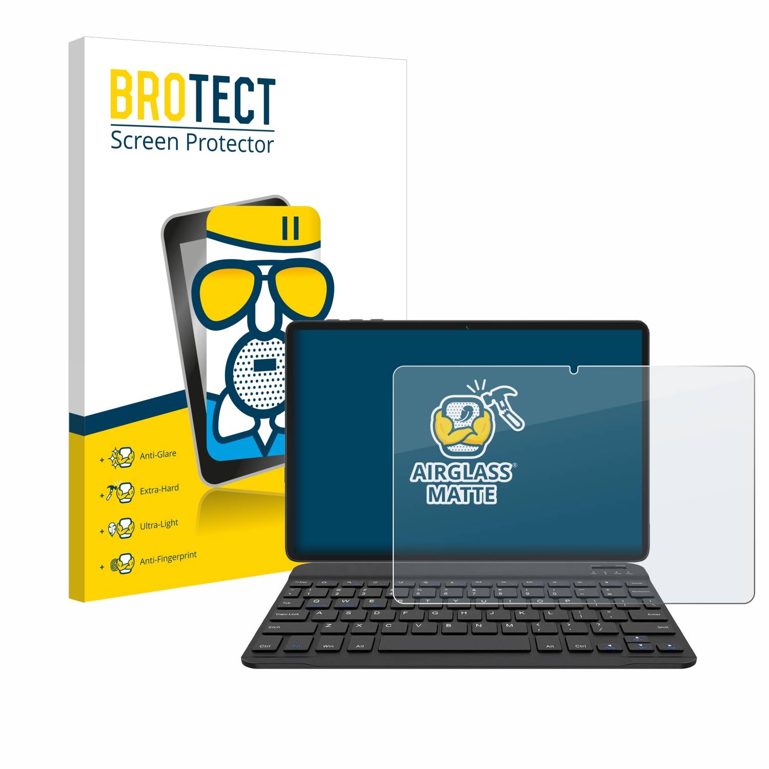 BROTECT AirGlass Matt Glas Panzer Folie für BESTTAB A20