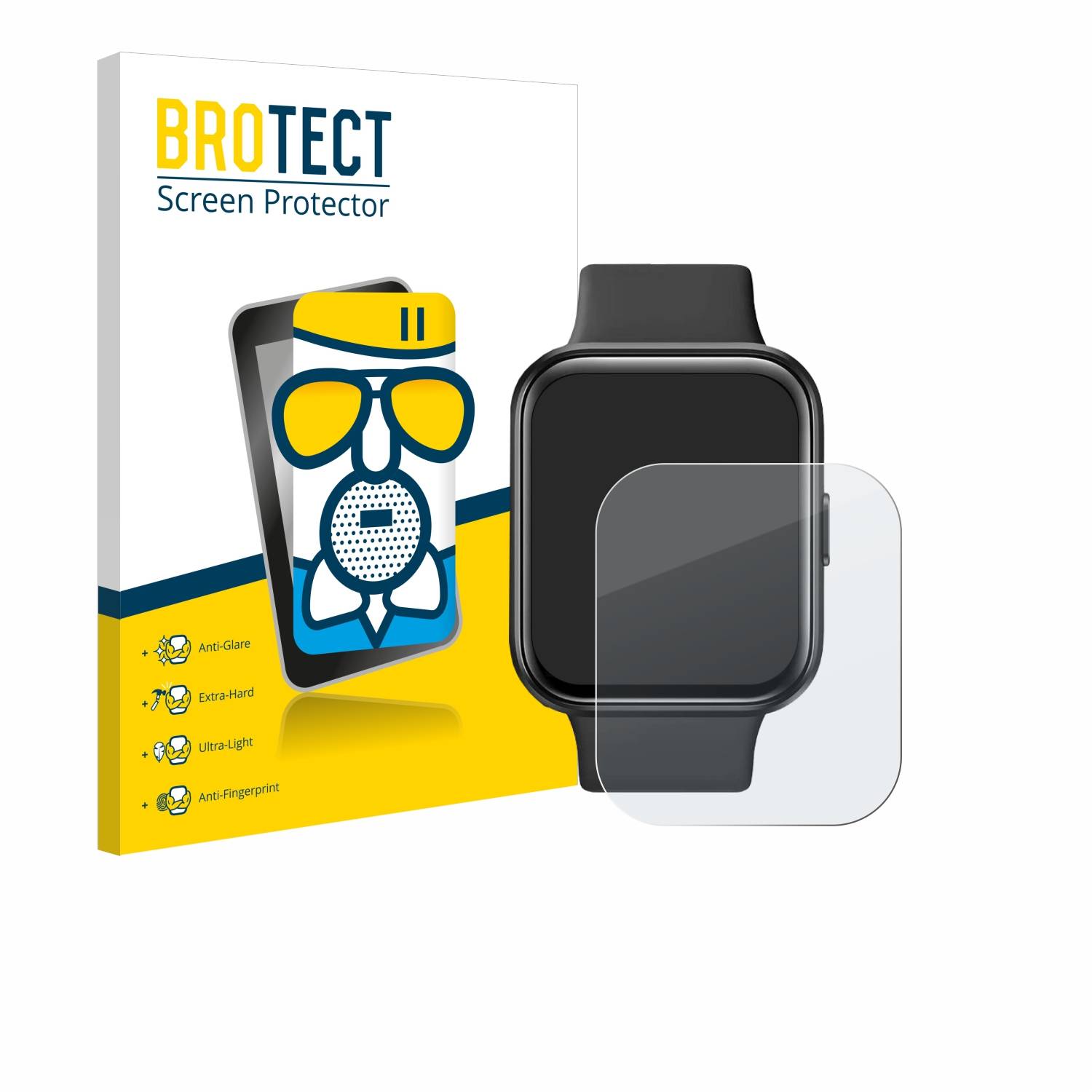 BROTECT AirGlass Matt Glas Panzer Folie für Maoo Maximize Smartwatch