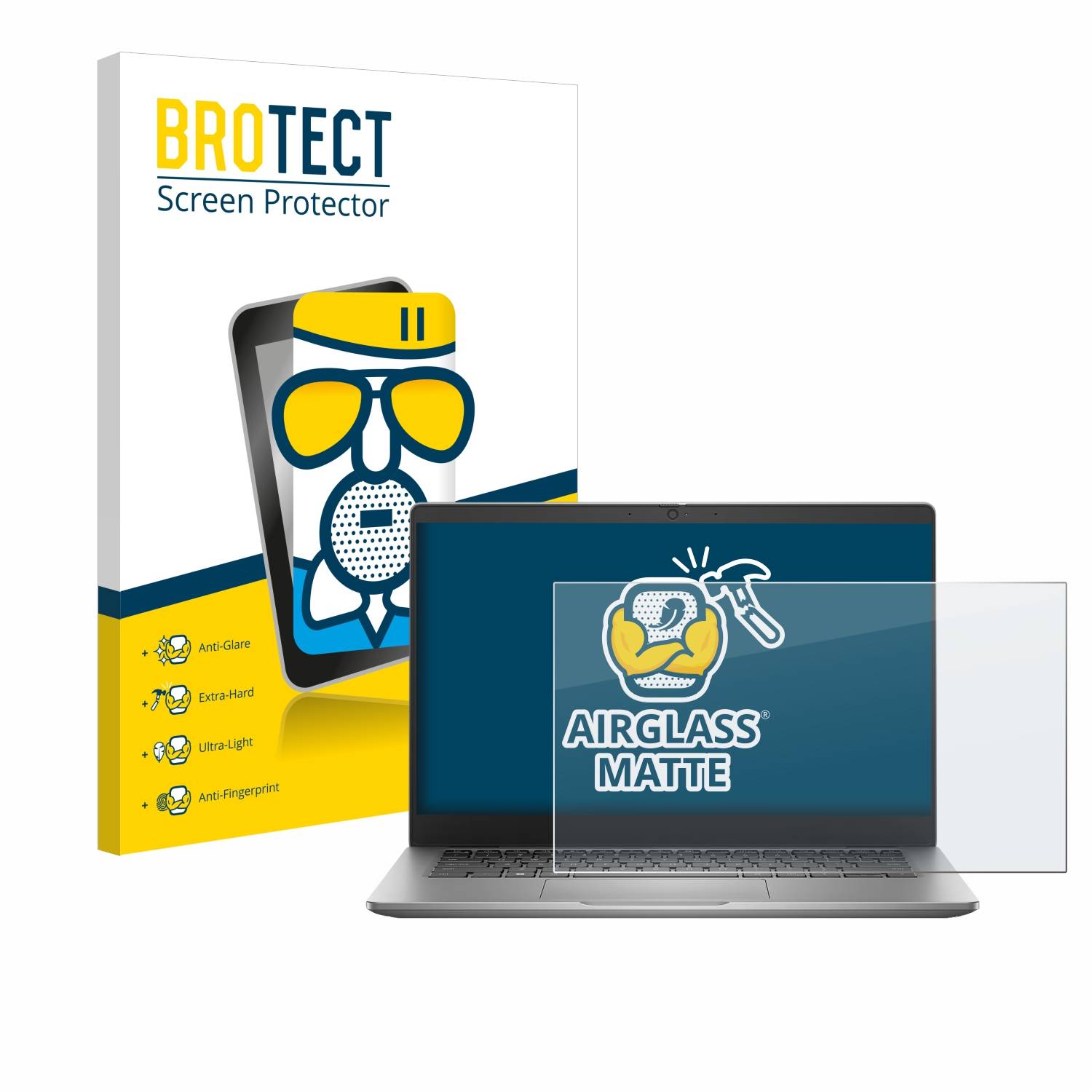 BROTECT AirGlass Matt Glas Panzer Folie für Dell Latitude 3340 Laptop 13.3