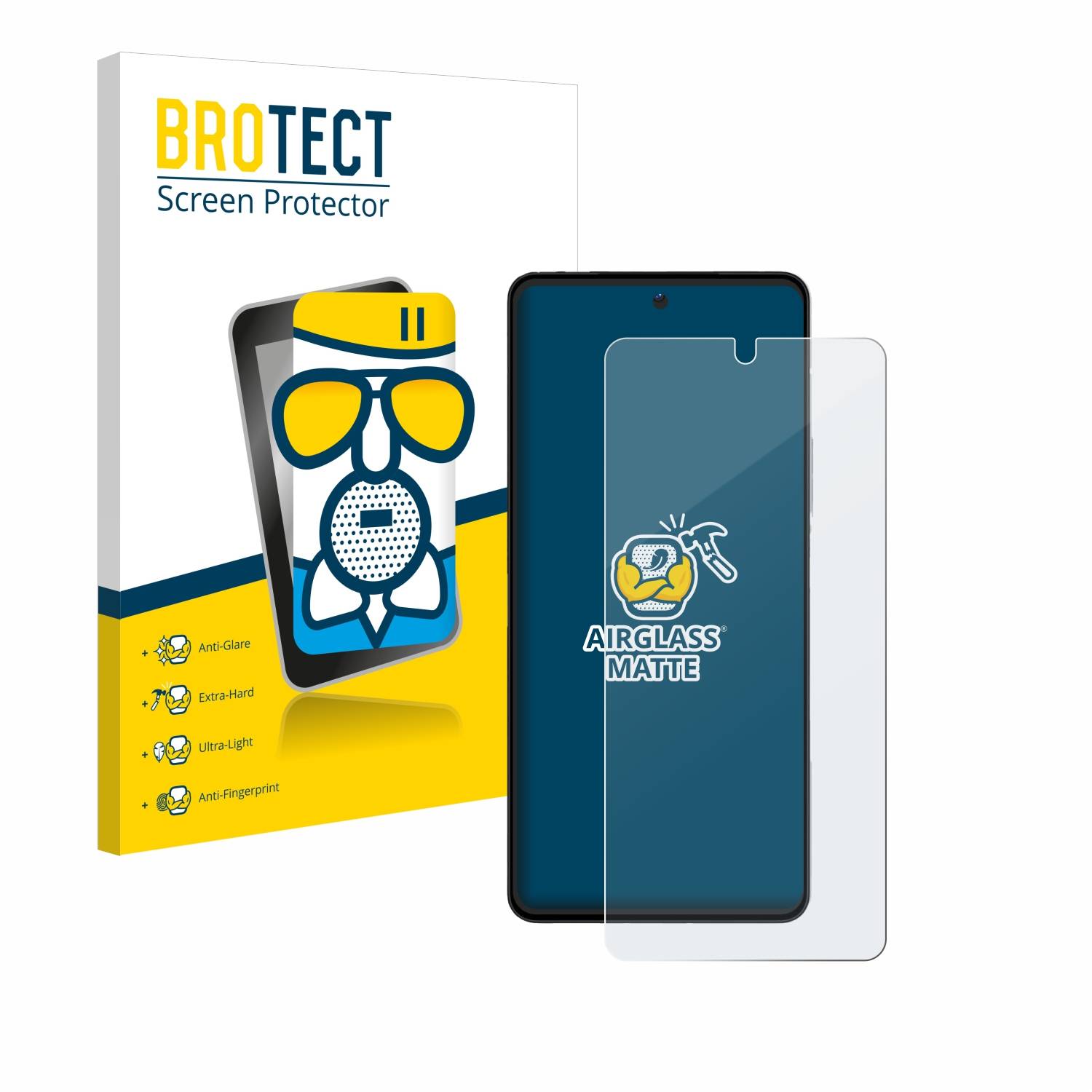 BROTECT AirGlass Matt Glas Panzer Folie für Vivo iQOO 9T
