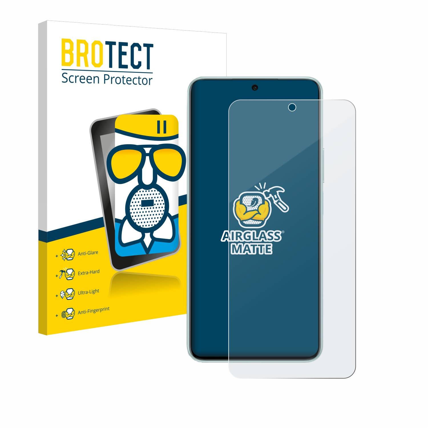 BROTECT AirGlass Matt Glas Panzer Folie für Honor X9c Smart