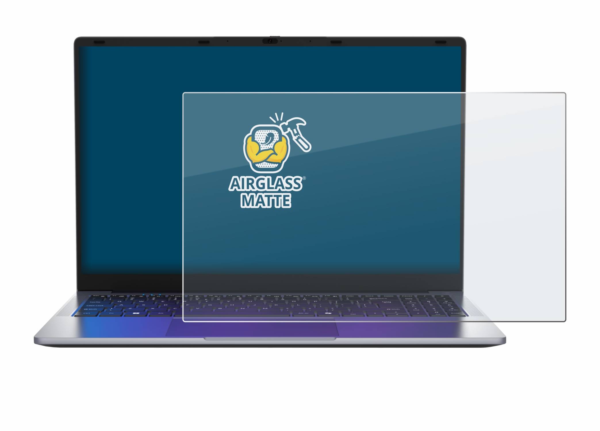 BROTECT AirGlass Matt Glas Panzer Folie für MEDION E15223 15.6