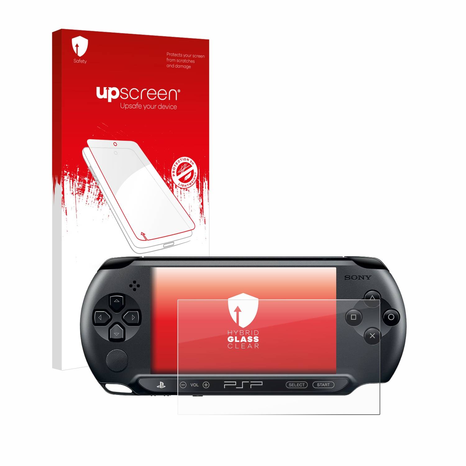 upscreen Hybrid Glas Panzer-Folie für Sony PSP Street E1004
