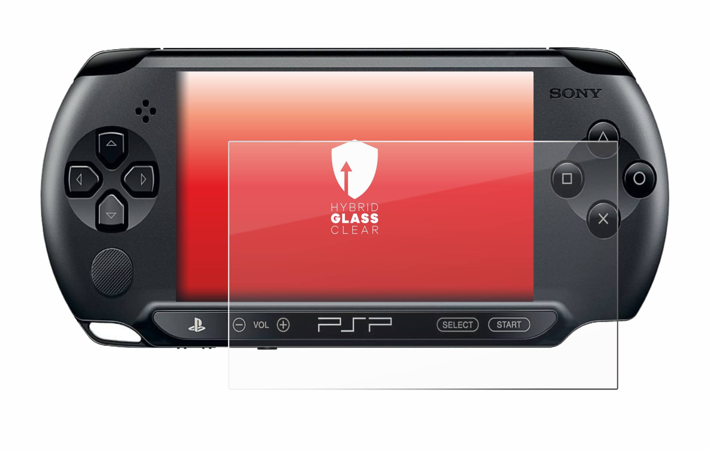 upscreen Hybrid Glas Panzer-Folie für Sony PSP Street E1004