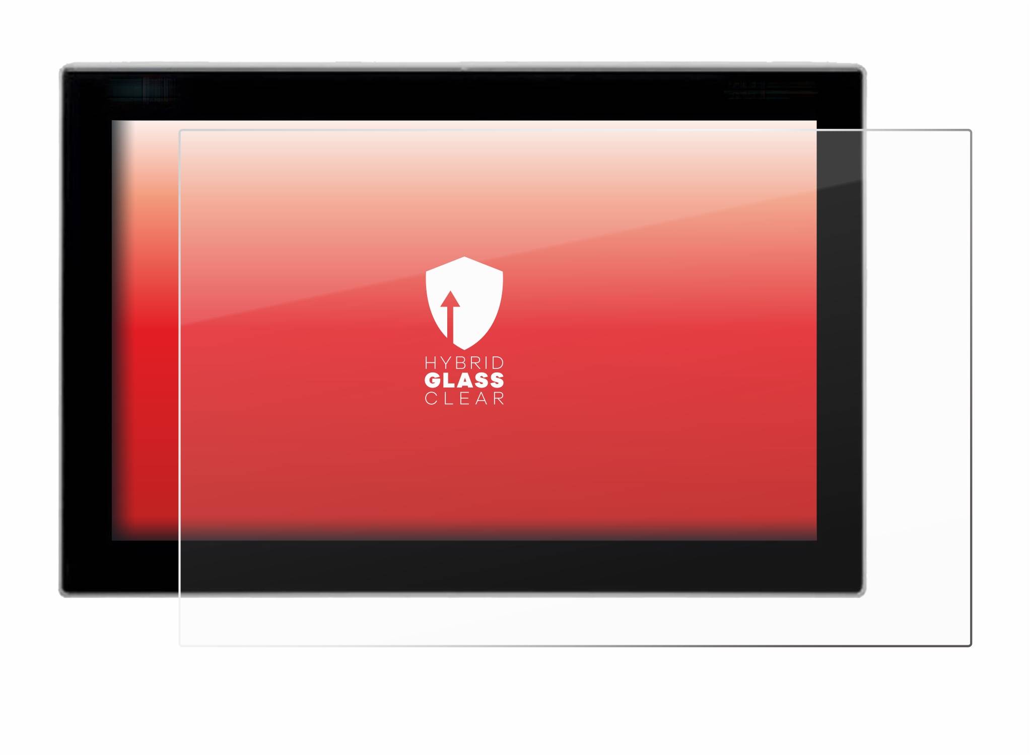 upscreen Hybrid Glas Panzer-Folie für Siemens Simatic Flat Panel 12 / 12 Touch