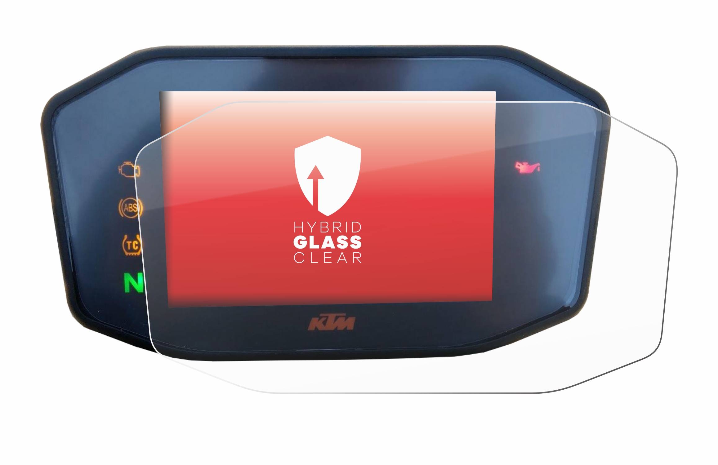 upscreen Hybrid Glas Panzer-Folie für KTM 1290 Super Duke R