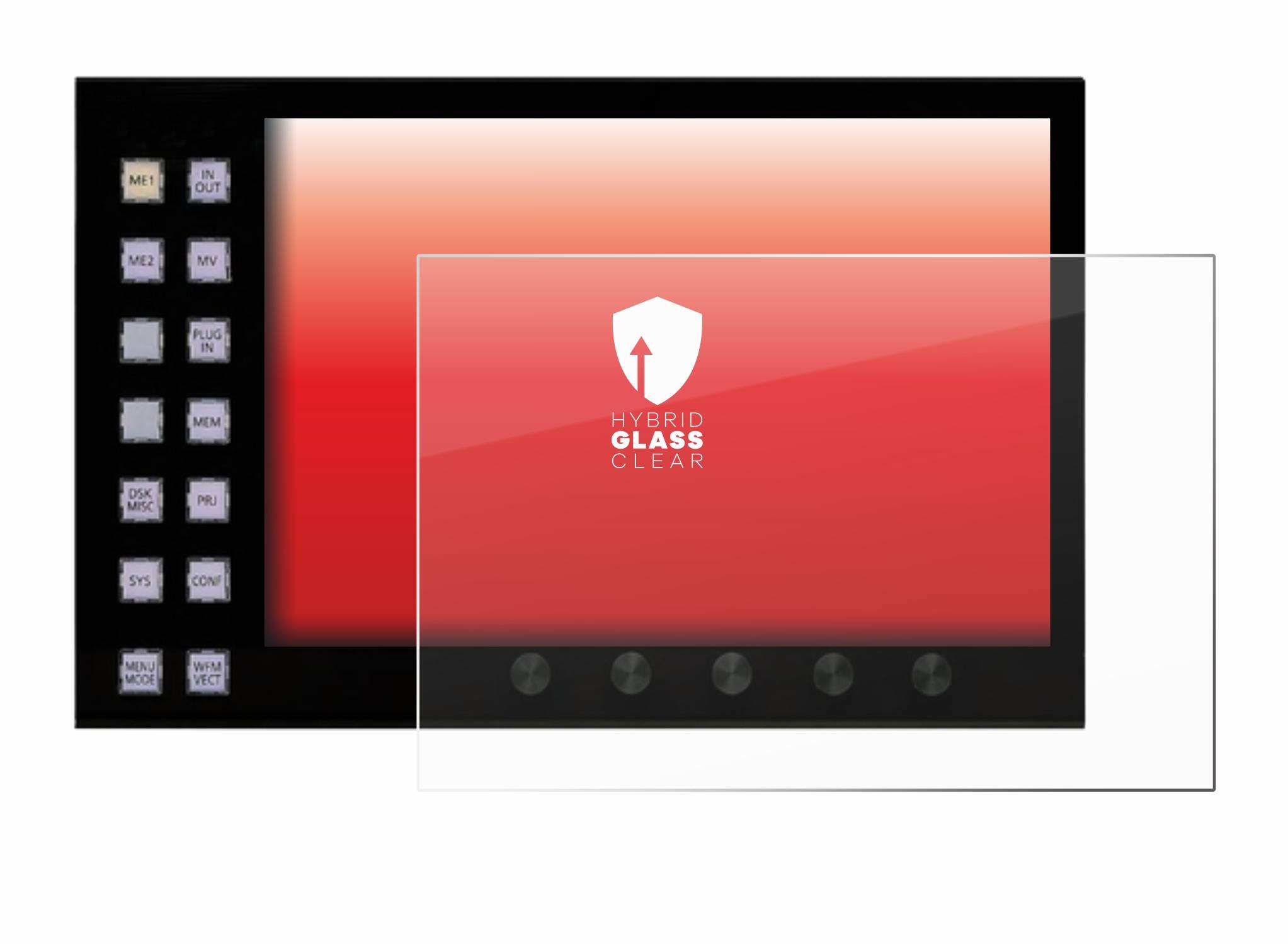 upscreen Hybrid Glas Panzer-Folie für Panasonic AV-HS60C3G