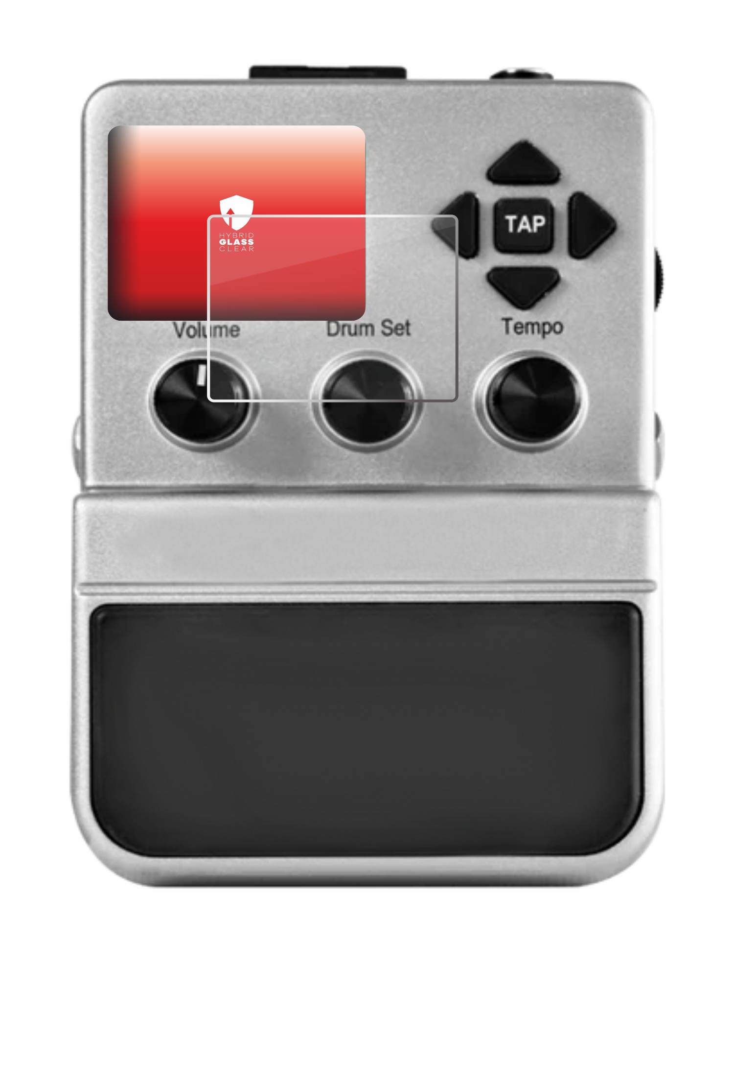 upscreen Hybrid Glas Panzer-Folie für Singular Sound BeatBuddy