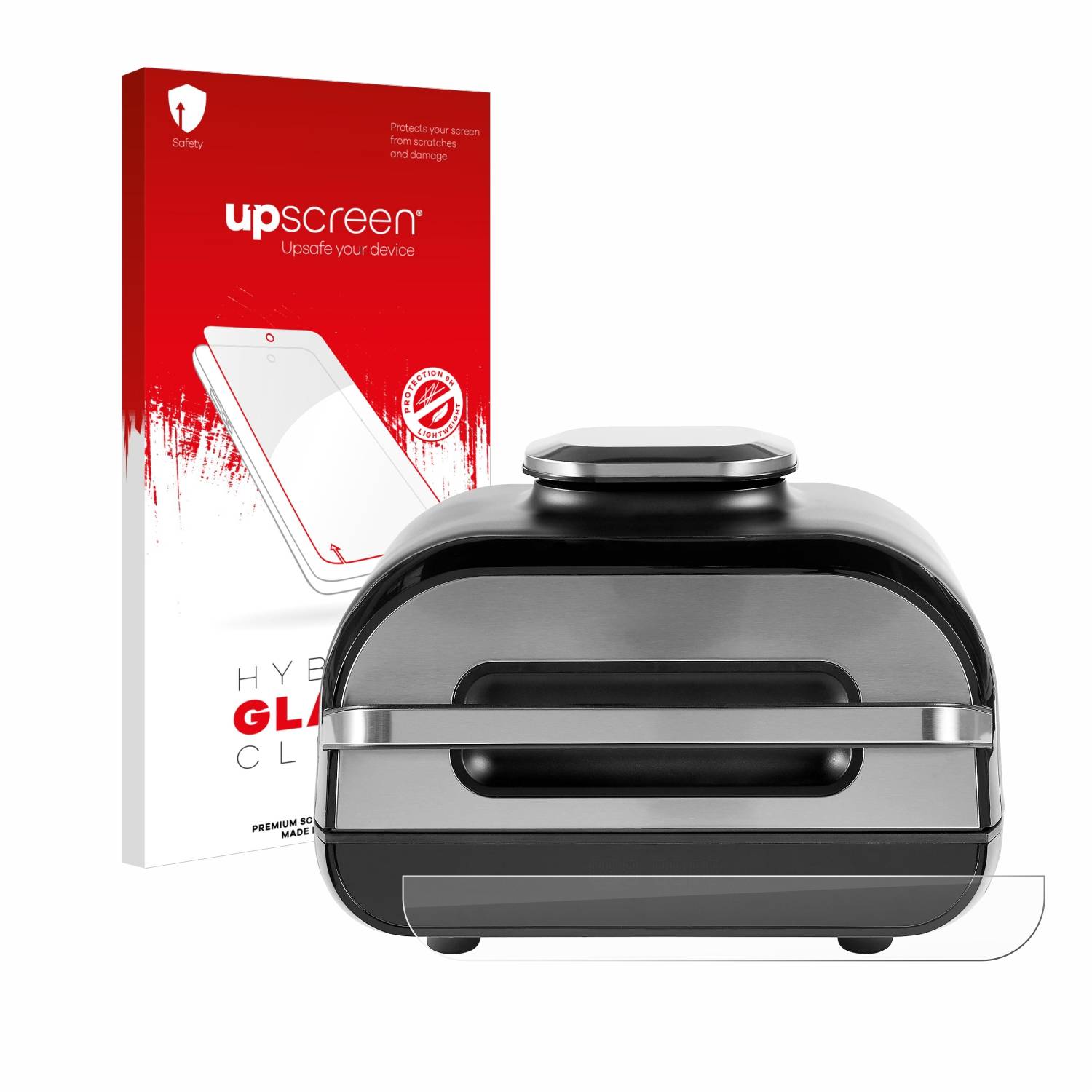 upscreen Hybrid Glas Panzer-Folie für Ninja Foodi MAX Grill & Heißluftfritteuse AG551EU