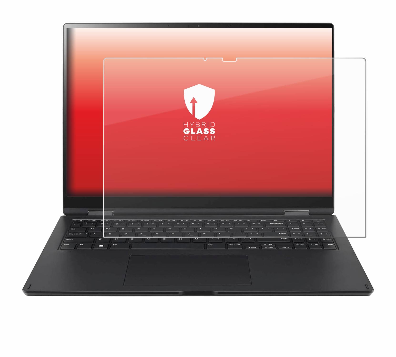 upscreen Hybrid Glas Panzer-Folie für LG gram Pro 360 2-in-1