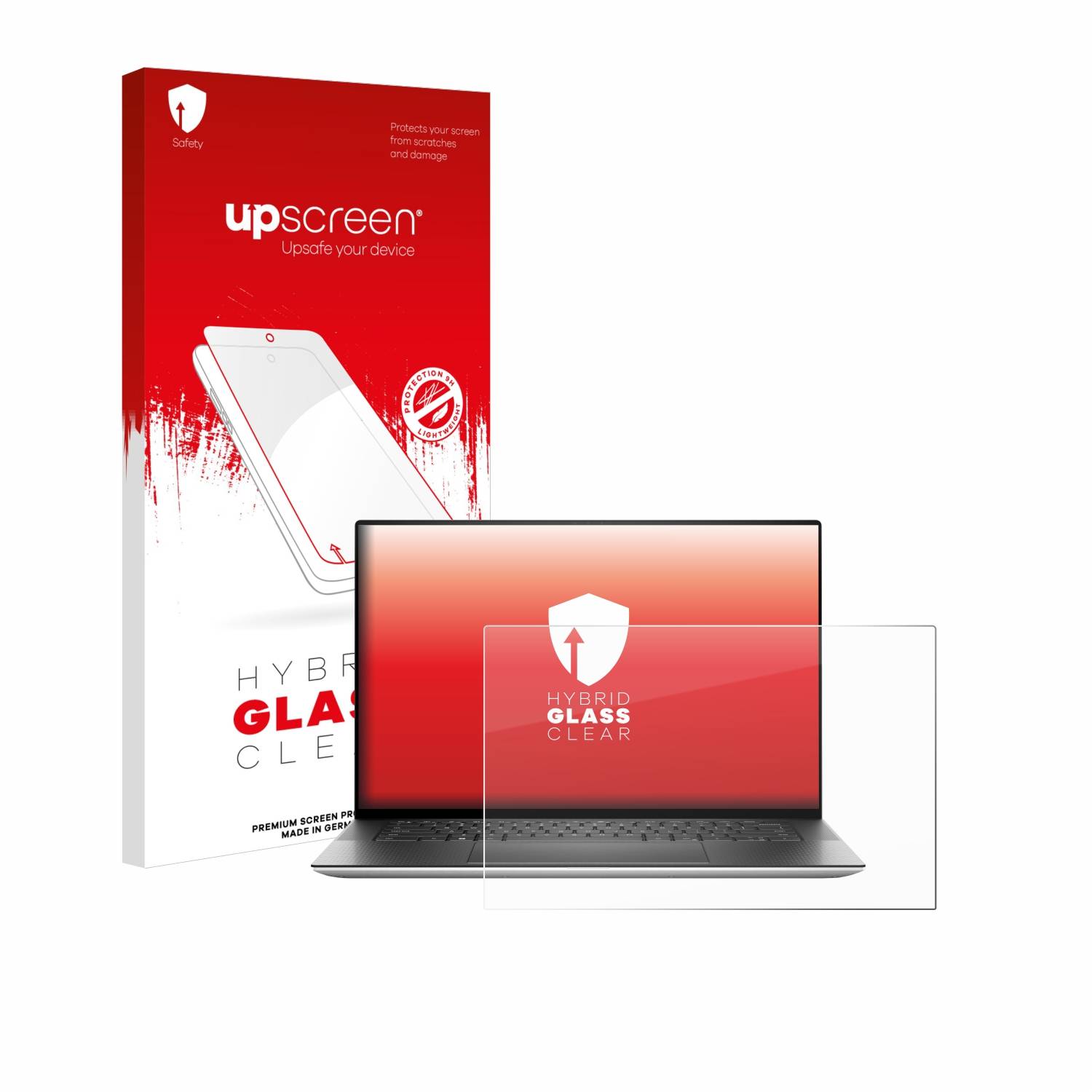 upscreen Hybrid Glas Panzer-Folie für Dell XPS 15 9530 Non-Touch