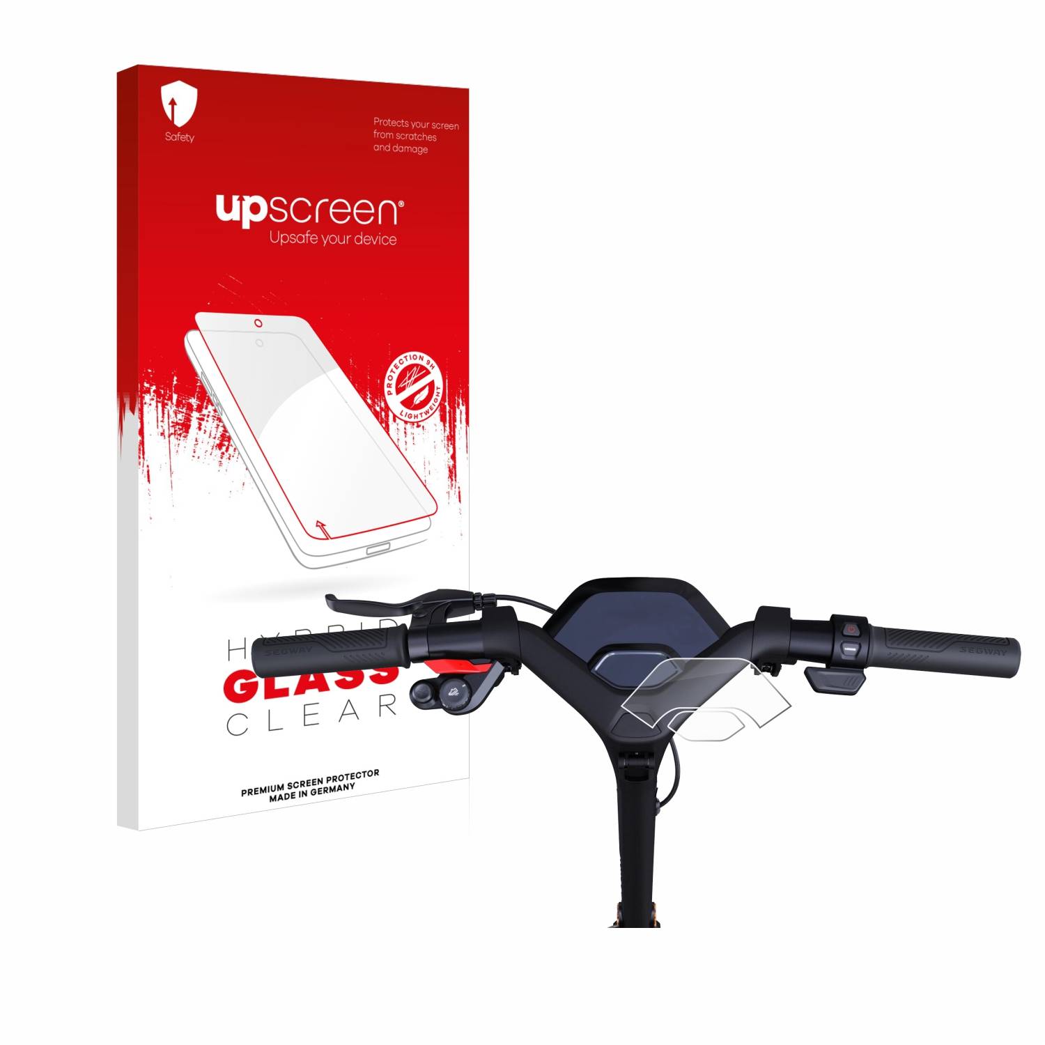 upscreen Hybrid Glas Panzer-Folie für Segway Ninebot P65D