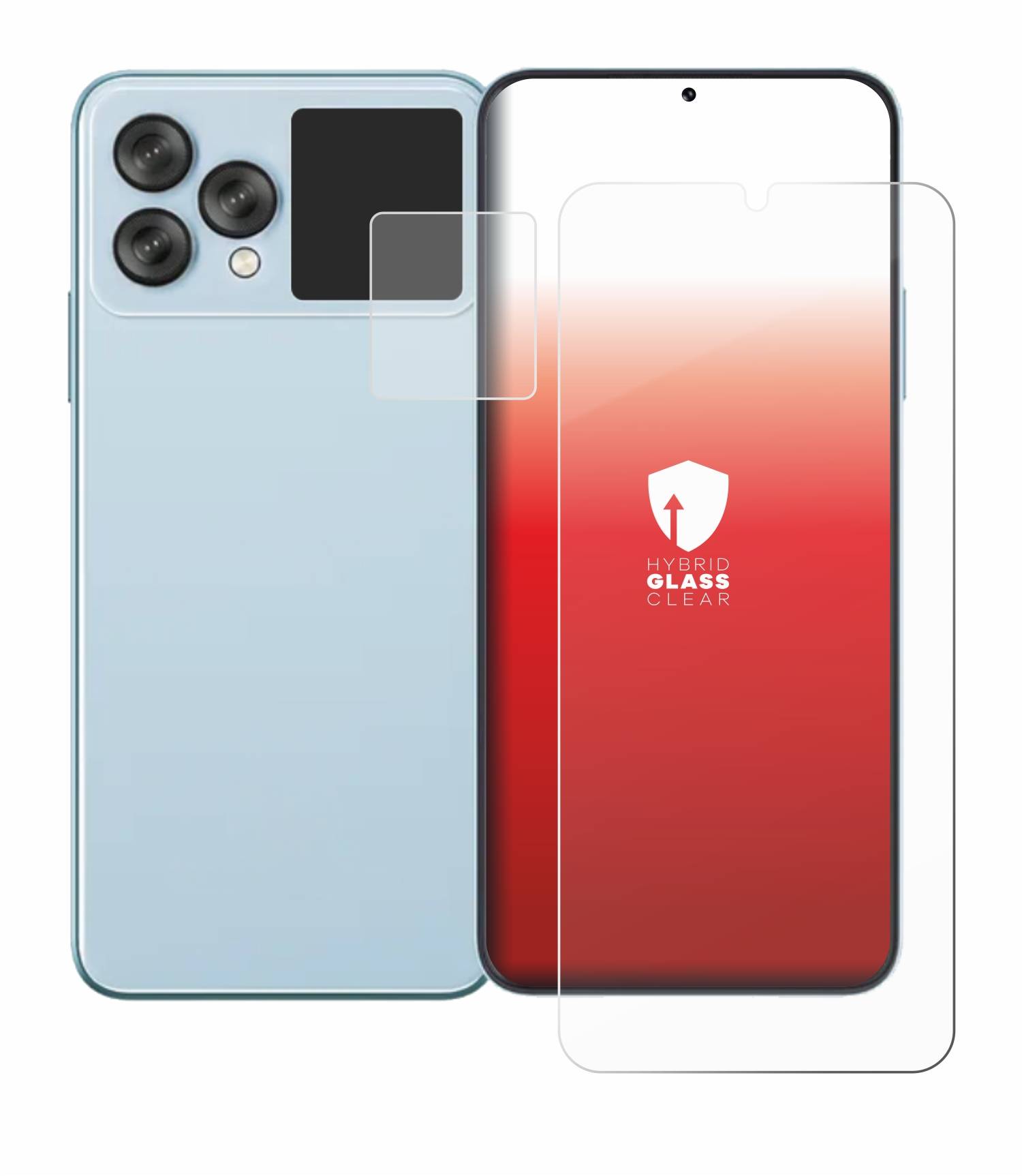 upscreen Hybrid Glas Panzer-Folie für Cubot Hafury V1