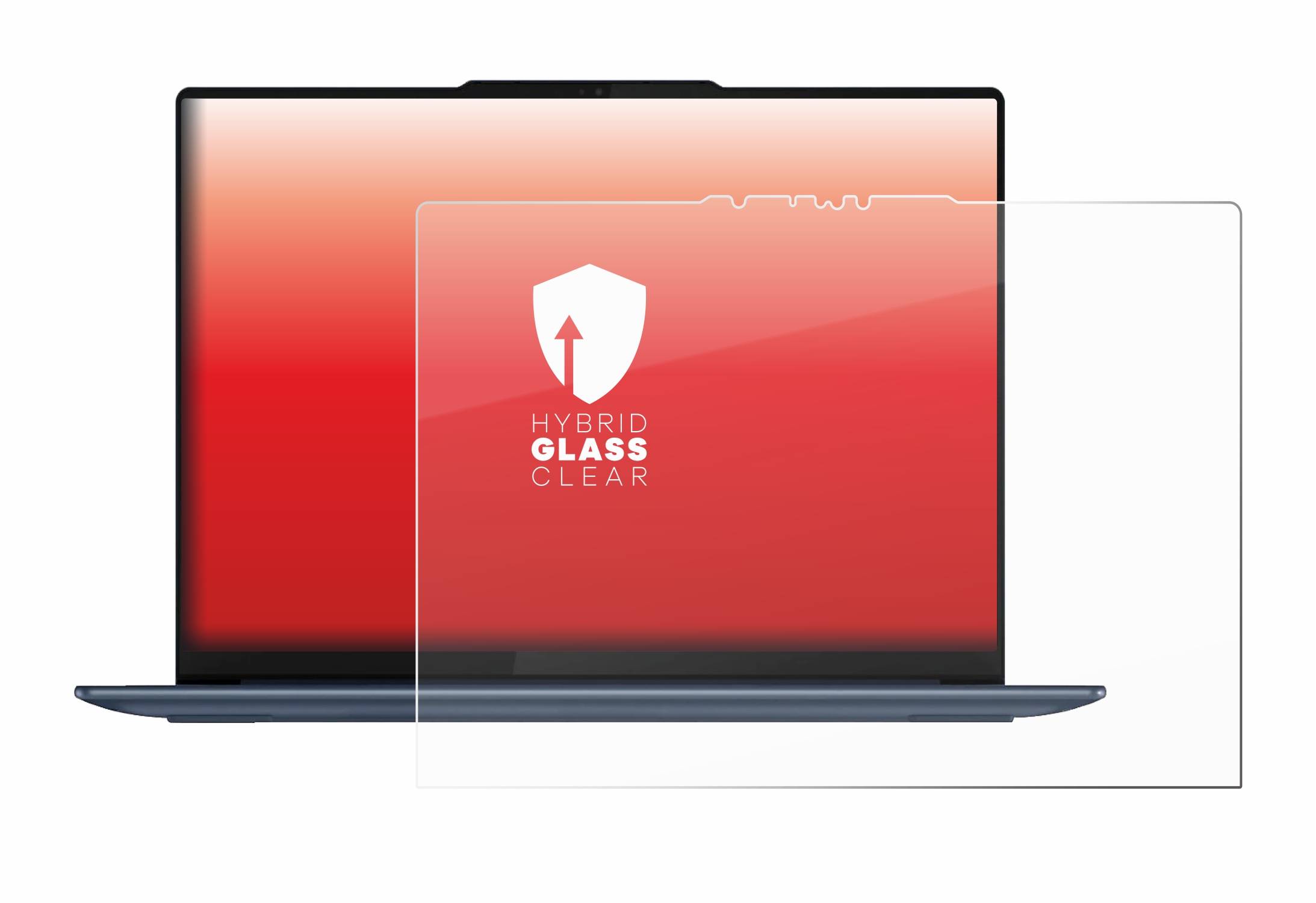 upscreen Hybrid Glas Panzer-Folie für Lenovo Yoga Slim 7x Gen 9 14