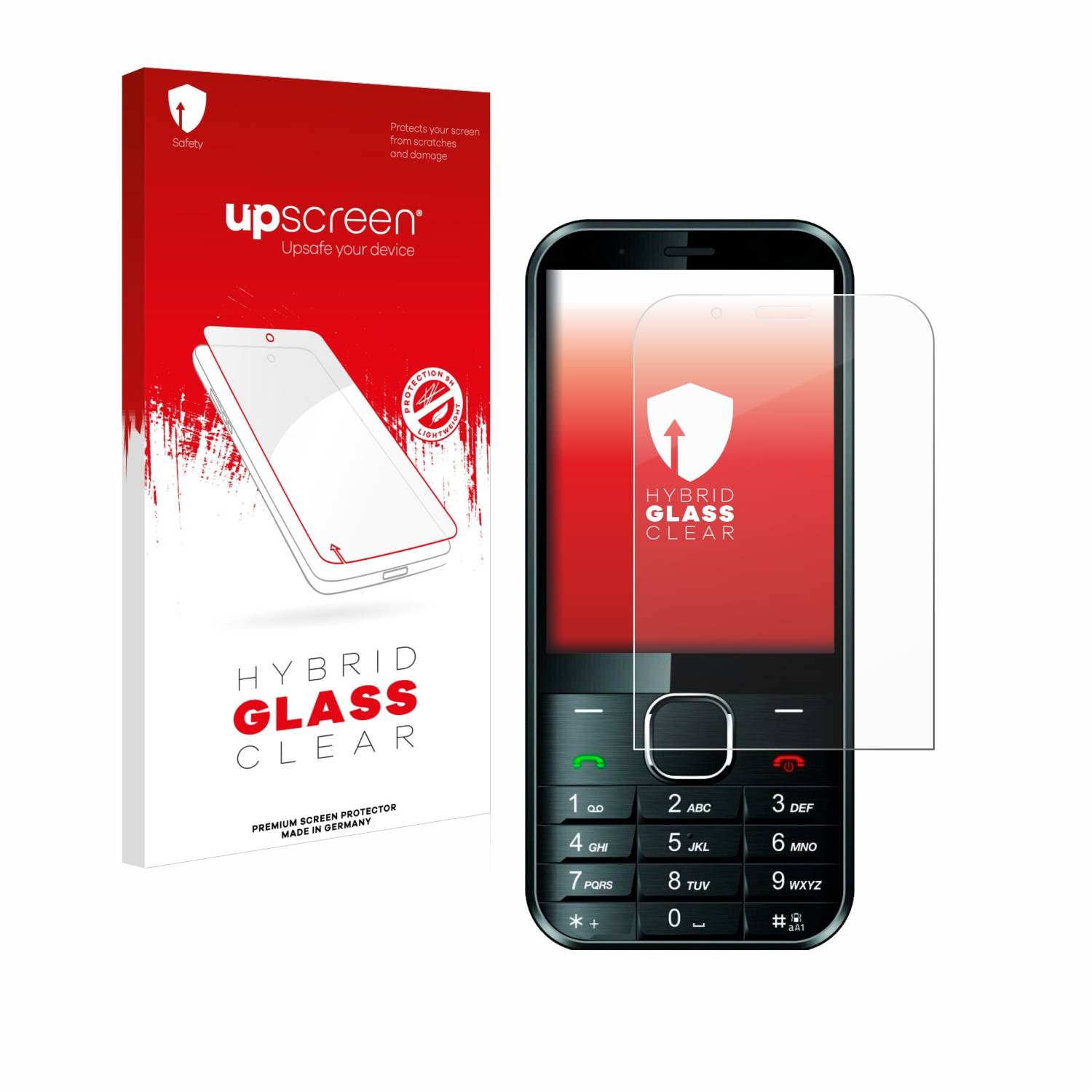 upscreen Hybrid Glas Panzer-Folie für Maxcom MM334