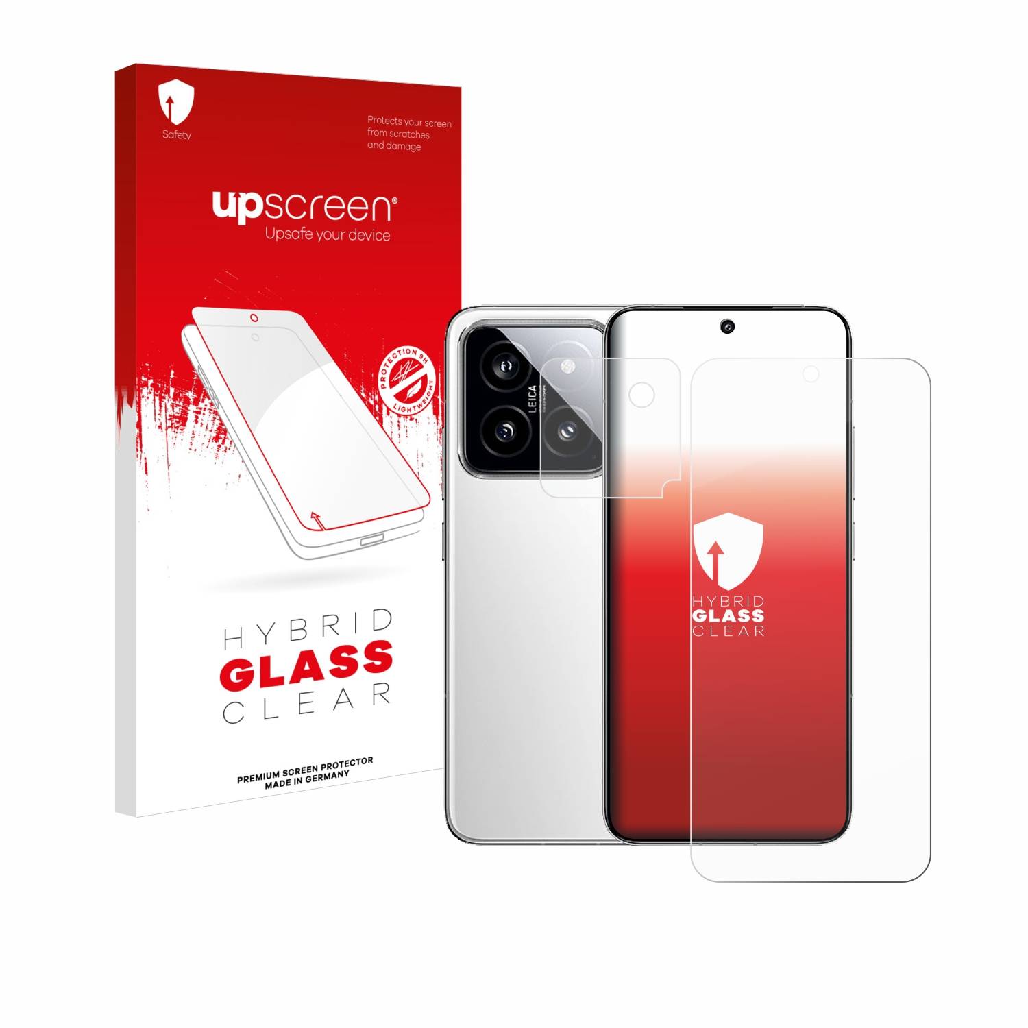 upscreen Hybrid Glas Panzer-Folie für Xiaomi 14 (Display+Kamera)