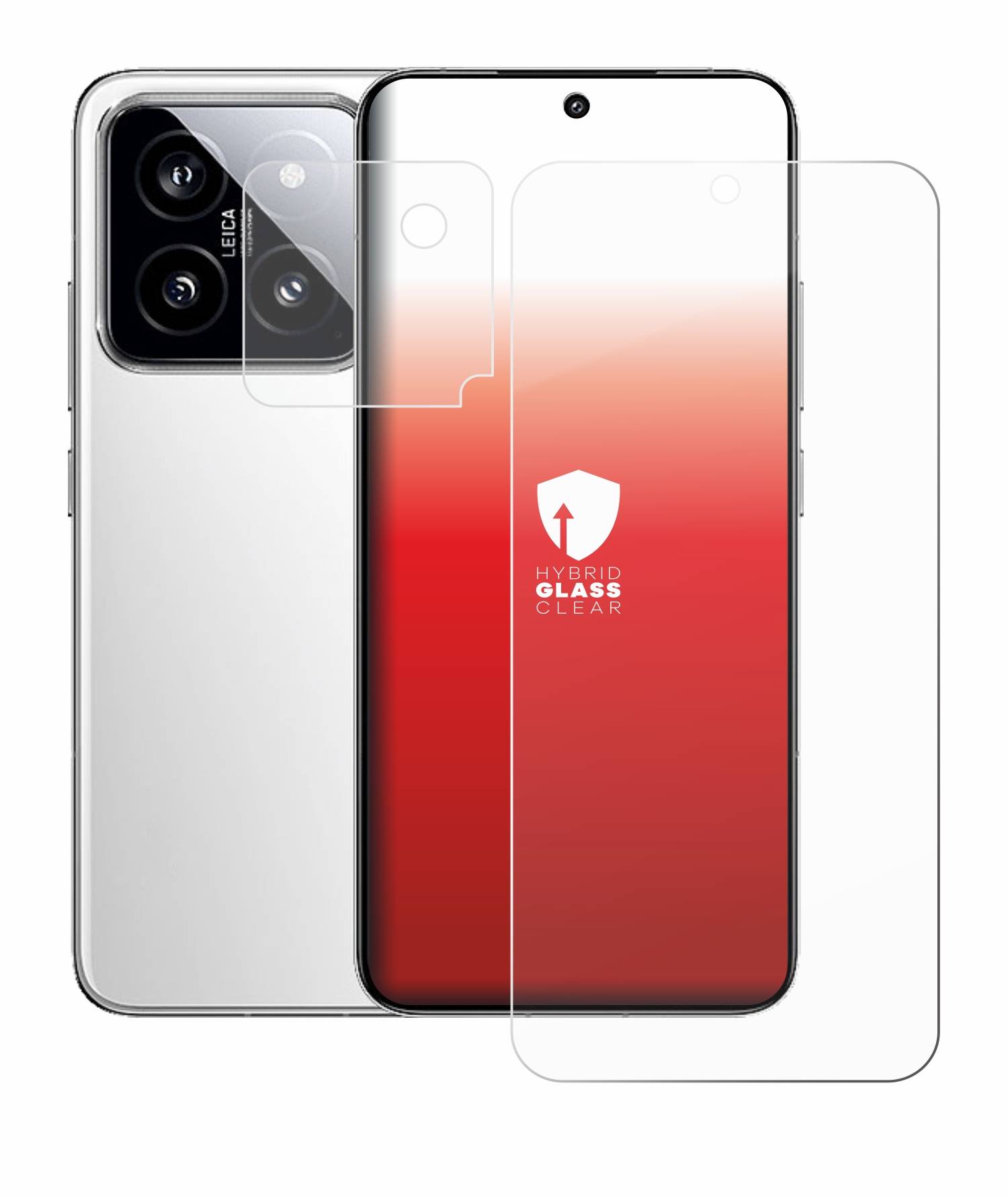 upscreen Hybrid Glas Panzer-Folie für Xiaomi 14 (Display+Kamera)