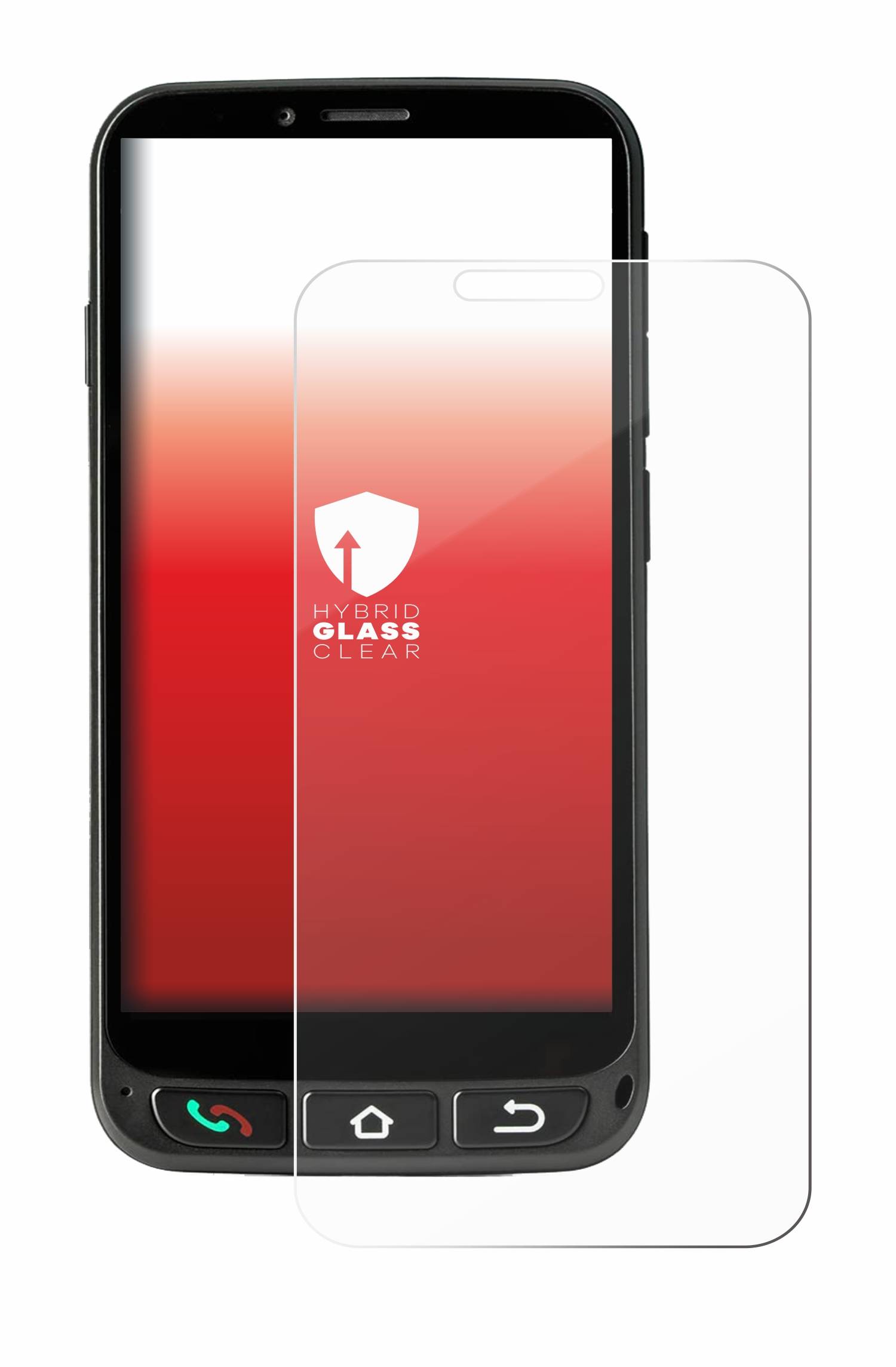 upscreen Hybrid Glas Panzer-Folie für SPC Zeus 4G Pro