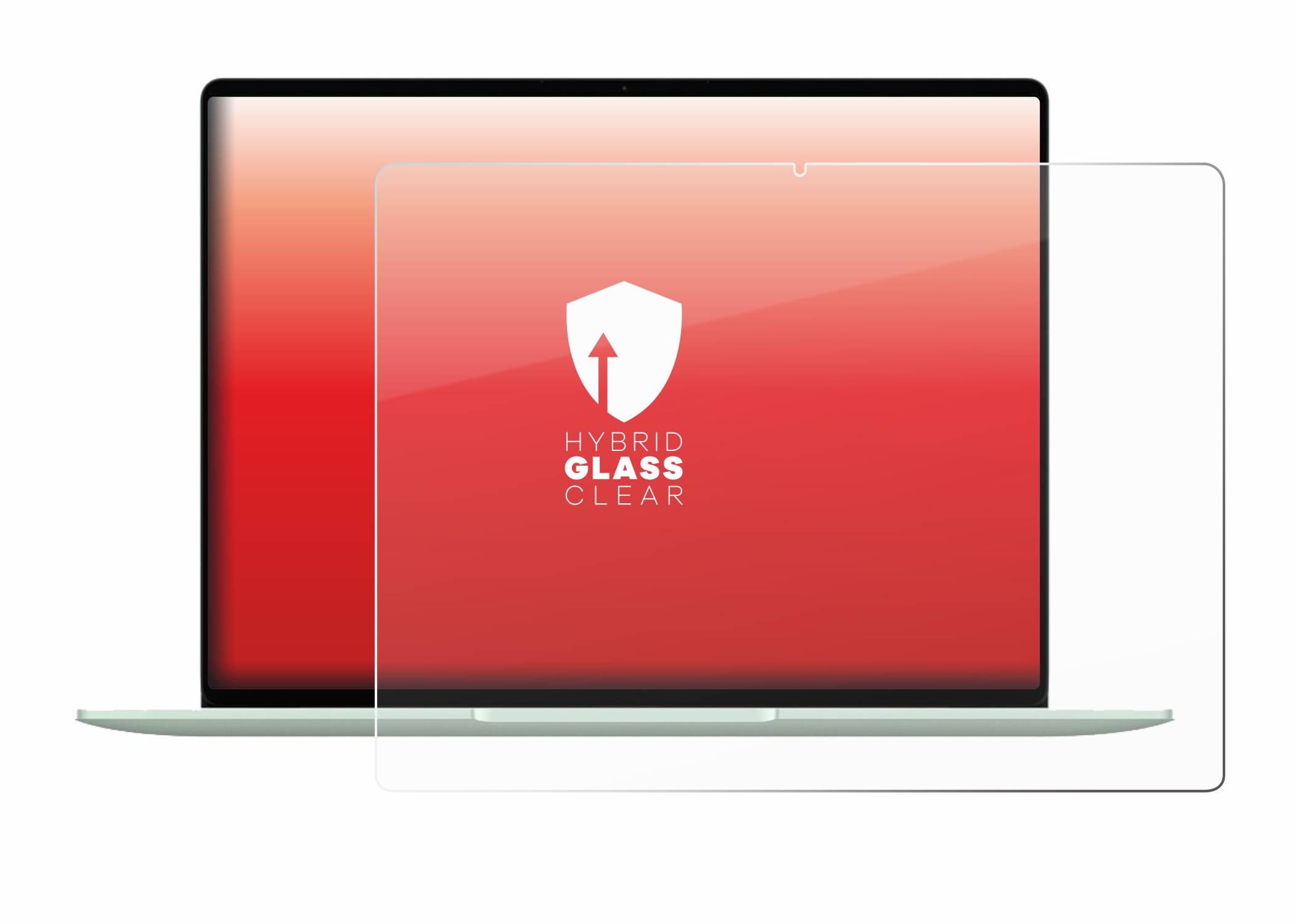 upscreen Hybrid Glas Panzer-Folie für Huawei MateBook 14 2024