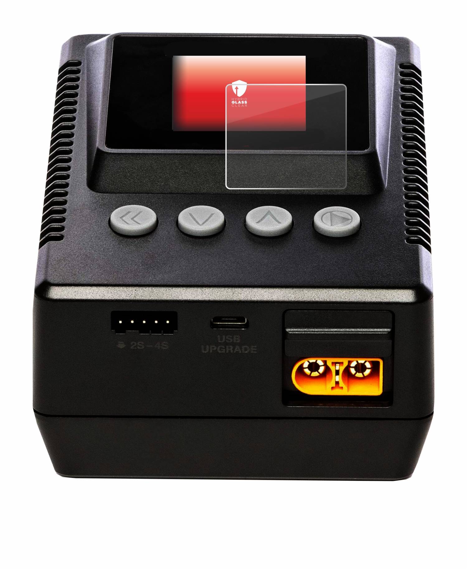 upscreen Hybrid Glas Panzer-Folie für Spektrum Smart charger S155 G2