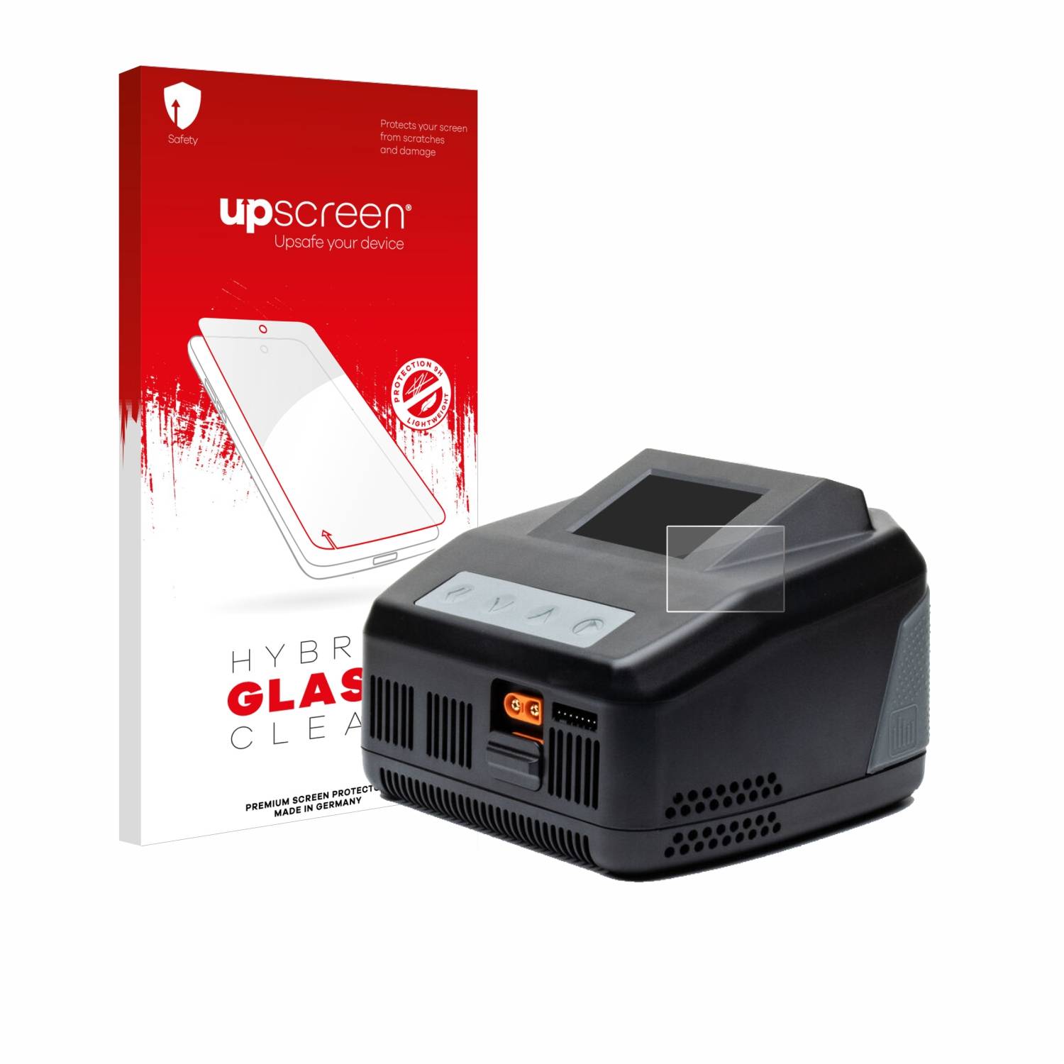 upscreen Hybrid Glas Panzer-Folie für Spektrum Smart charger S1200 G2