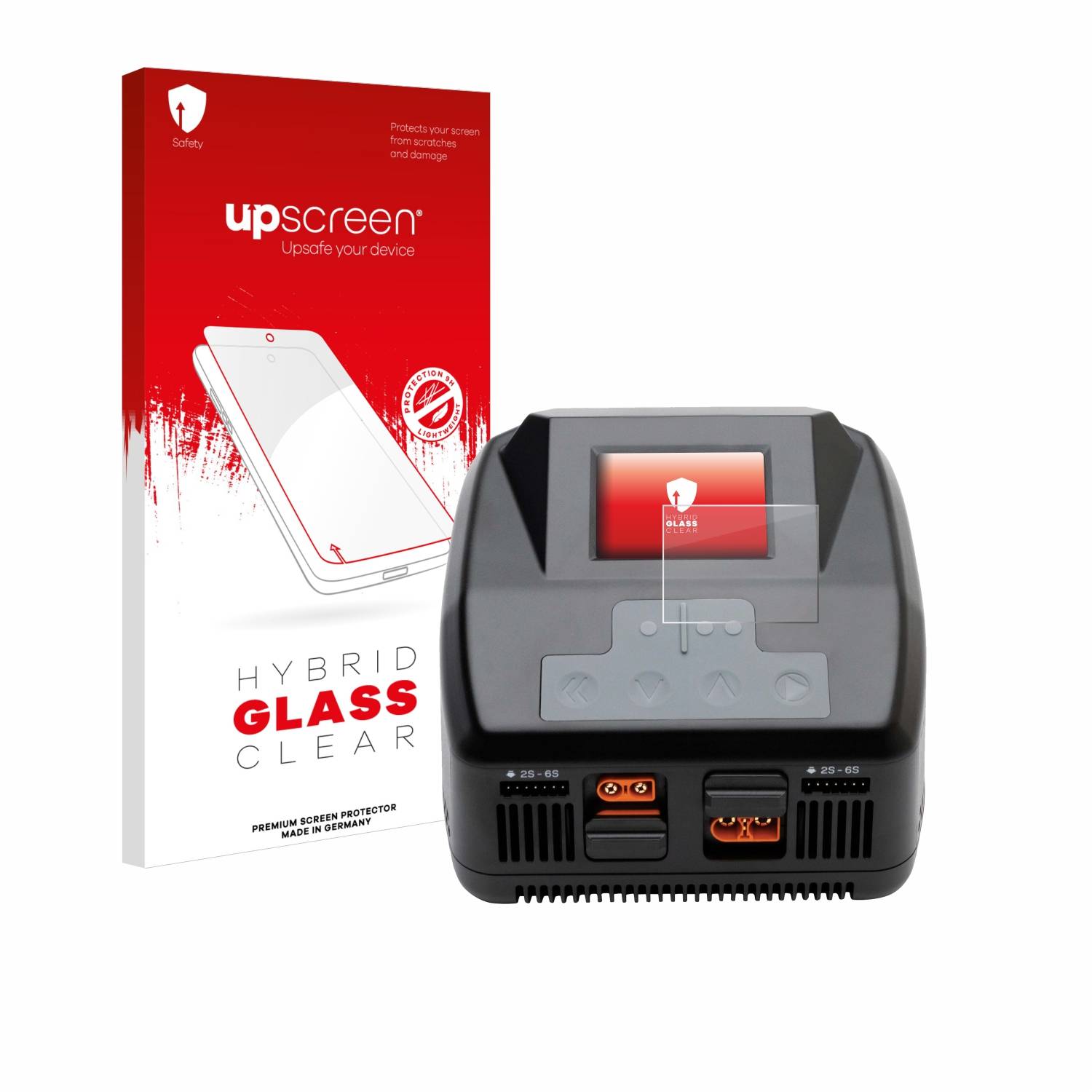 upscreen Hybrid Glas Panzer-Folie für Spektrum Smart charger S2100 G2
