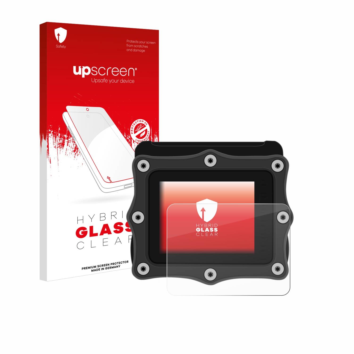upscreen Hybrid Glas Panzer-Folie für Shearwater Perdix dive computer