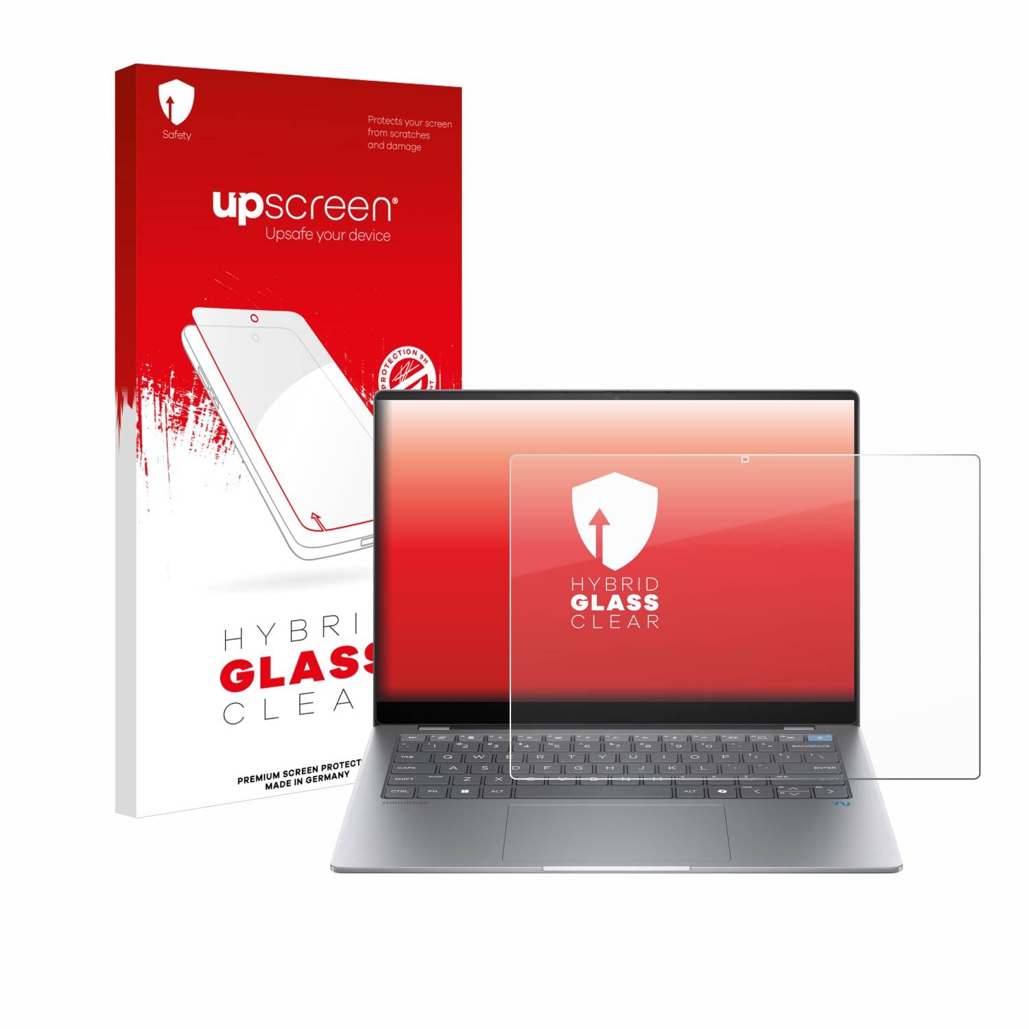 upscreen Hybrid Glas Panzer-Folie für HP OmniBook X AI PC 14