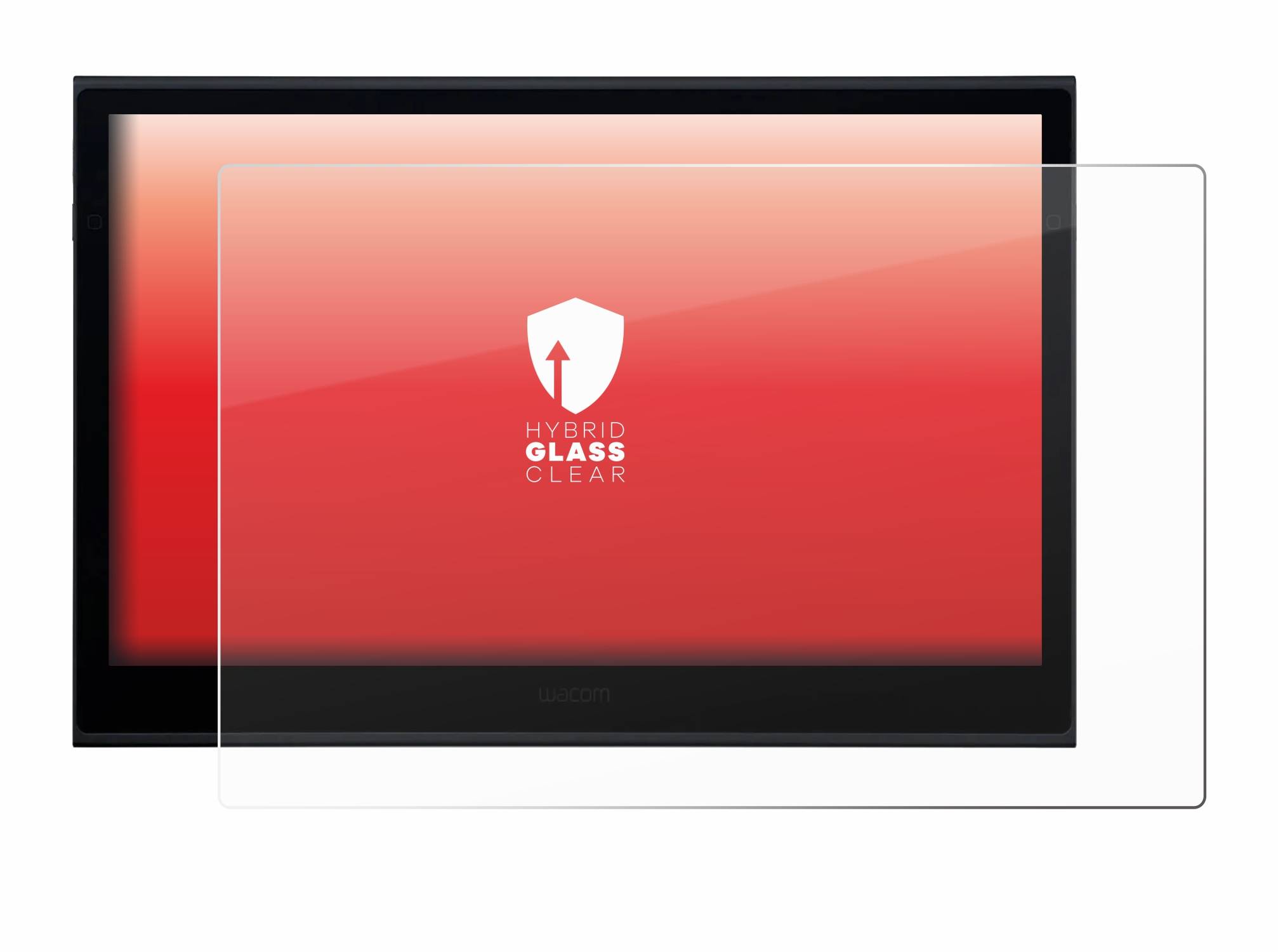 upscreen Hybrid Glas Panzer-Folie für Wacom Movink 13