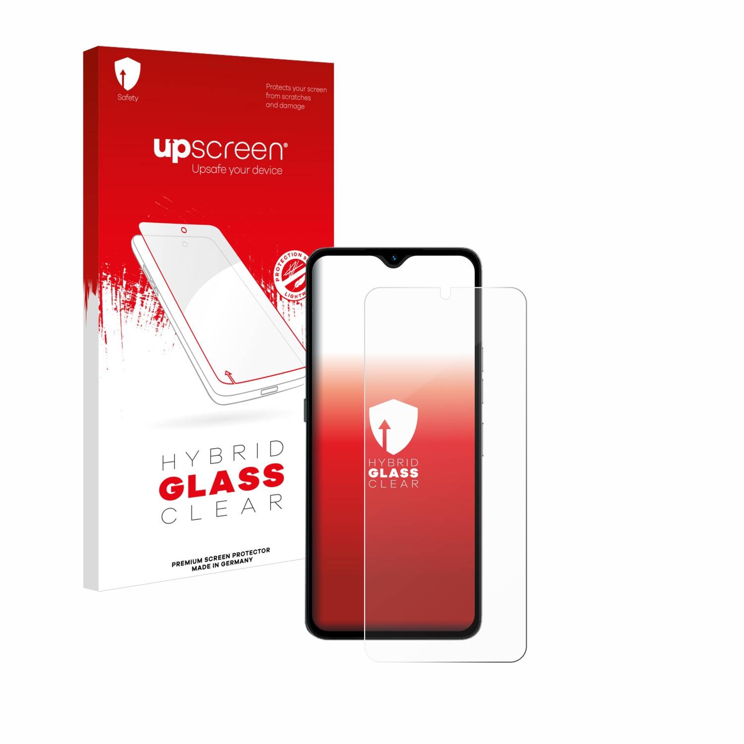 upscreen Hybrid Glas Panzer-Folie für Umidigi A15T