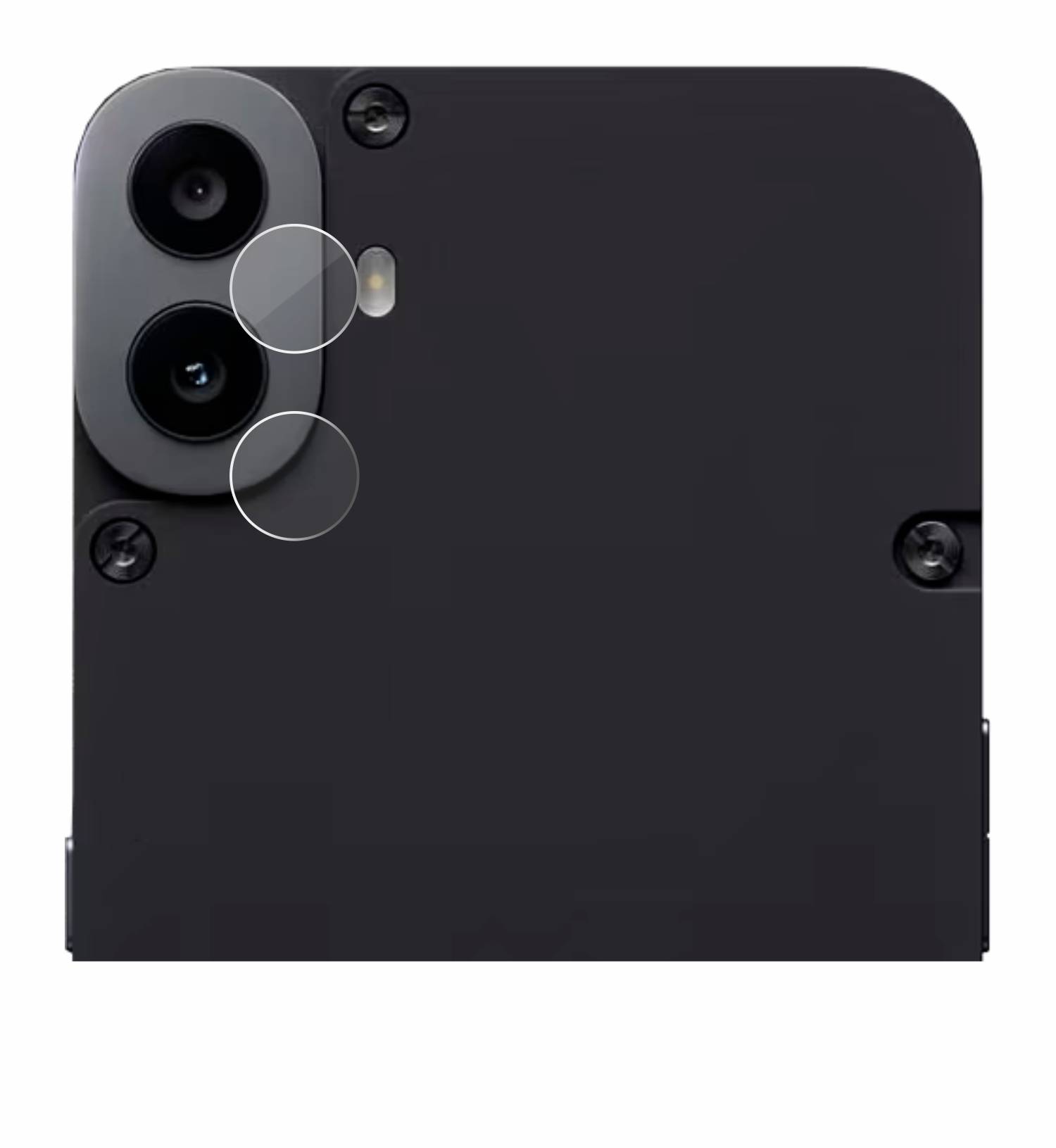 upscreen Hybrid Glas Panzer-Folie für Nothing CMF Phone 1 (NUR Kameraschutz)