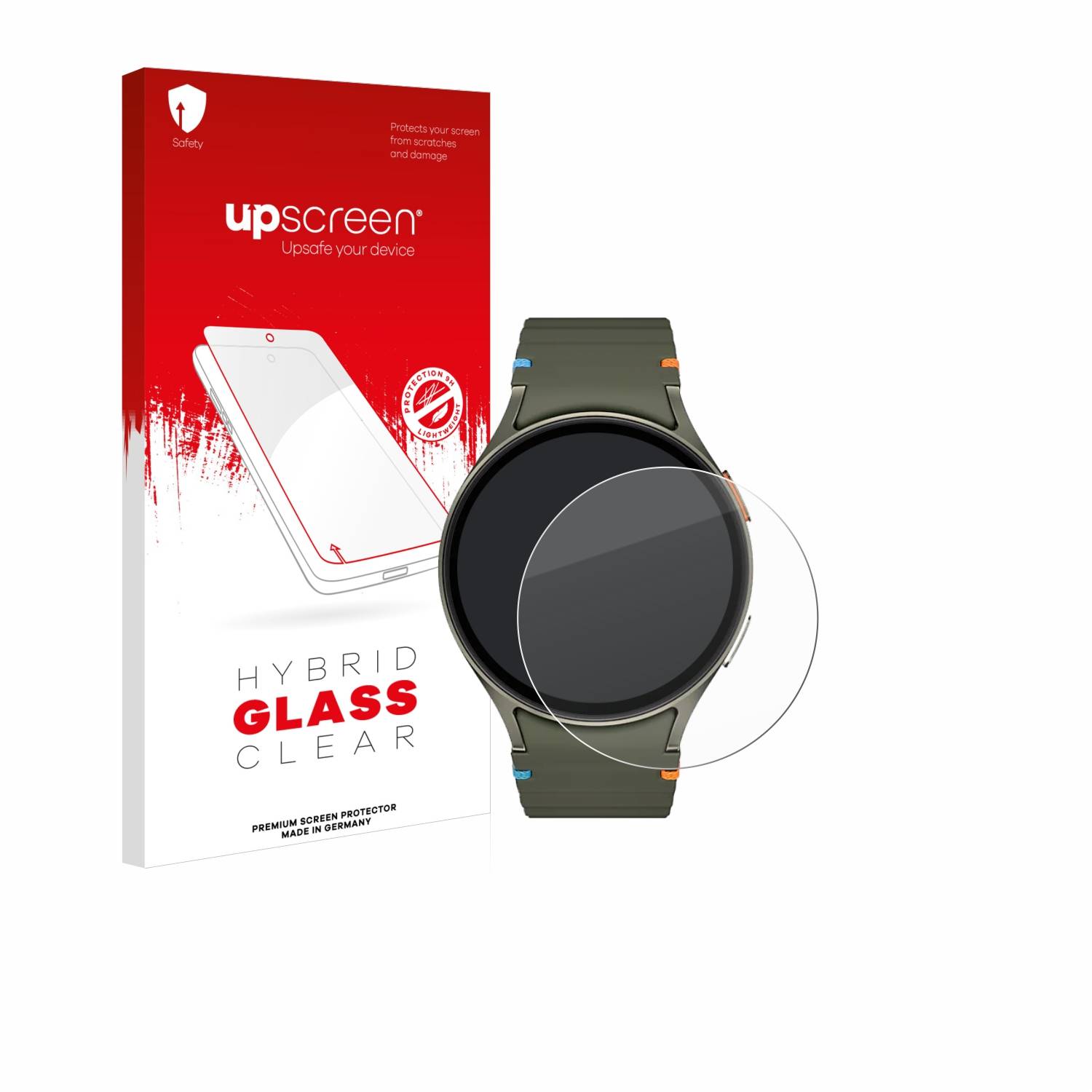 upscreen Hybrid Glas Panzer-Folie für Samsung Galaxy Watch 7 (44 mm)
