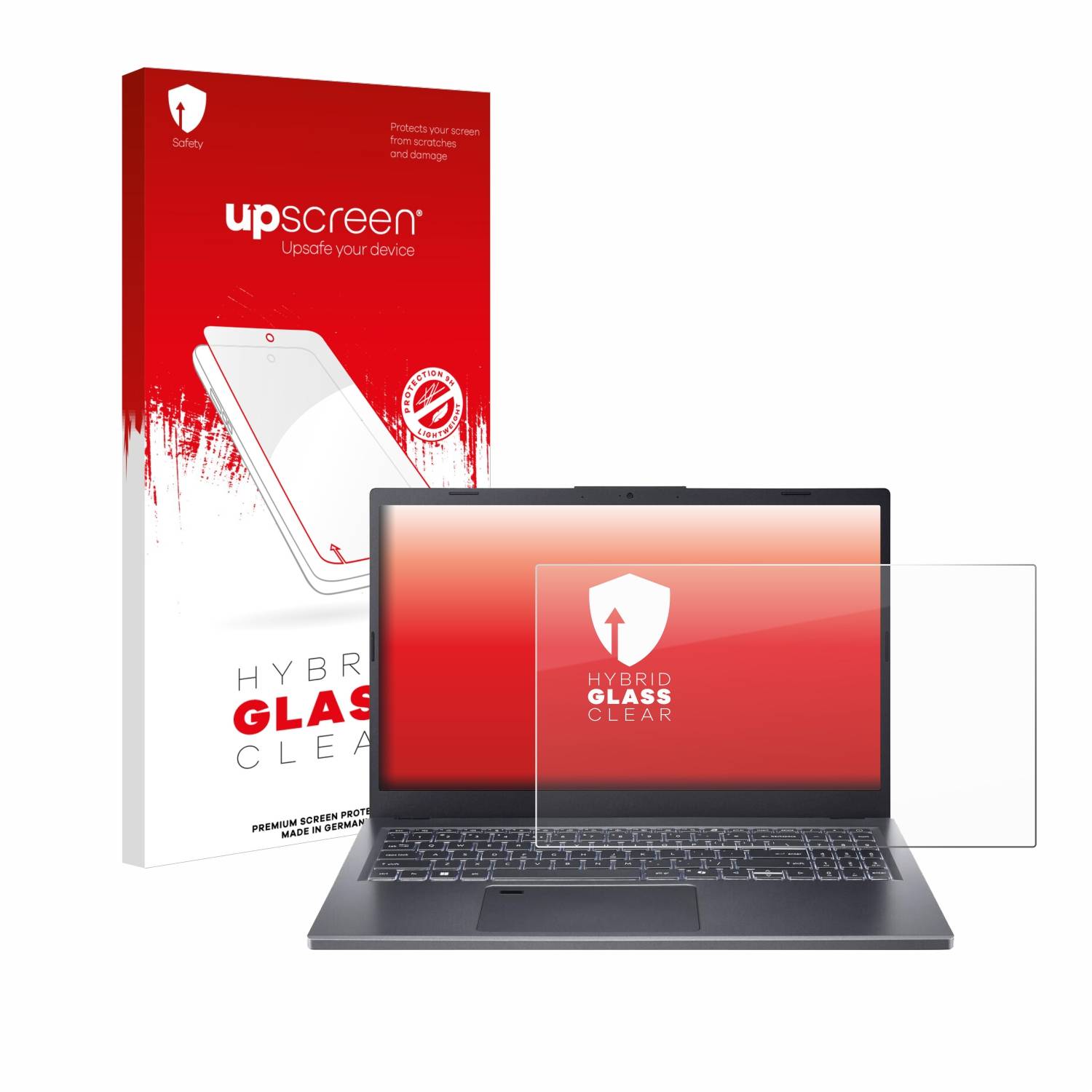 upscreen Hybrid Glas Panzer-Folie für Acer Aspire A15-51