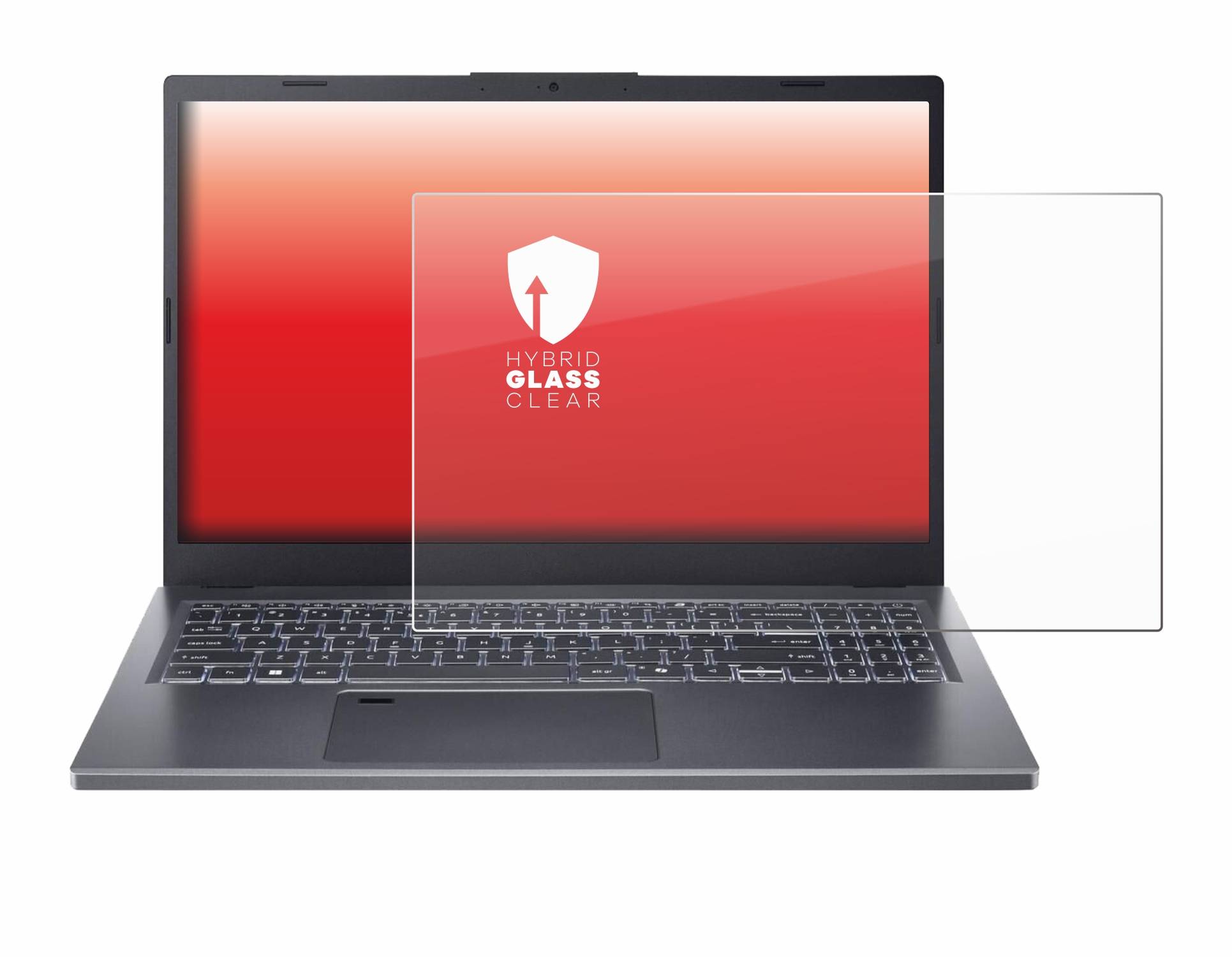 upscreen Hybrid Glas Panzer-Folie für Acer Aspire A15-51