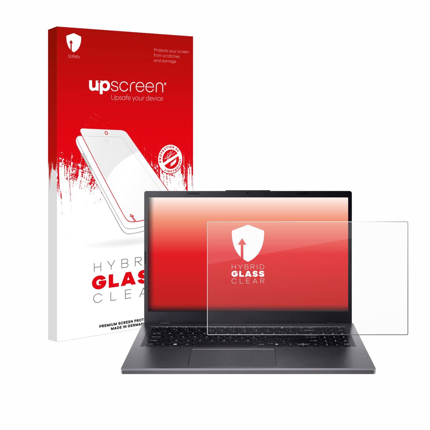 upscreen Hybrid Glas Panzer-Folie für Acer Aspire 15 A15-41