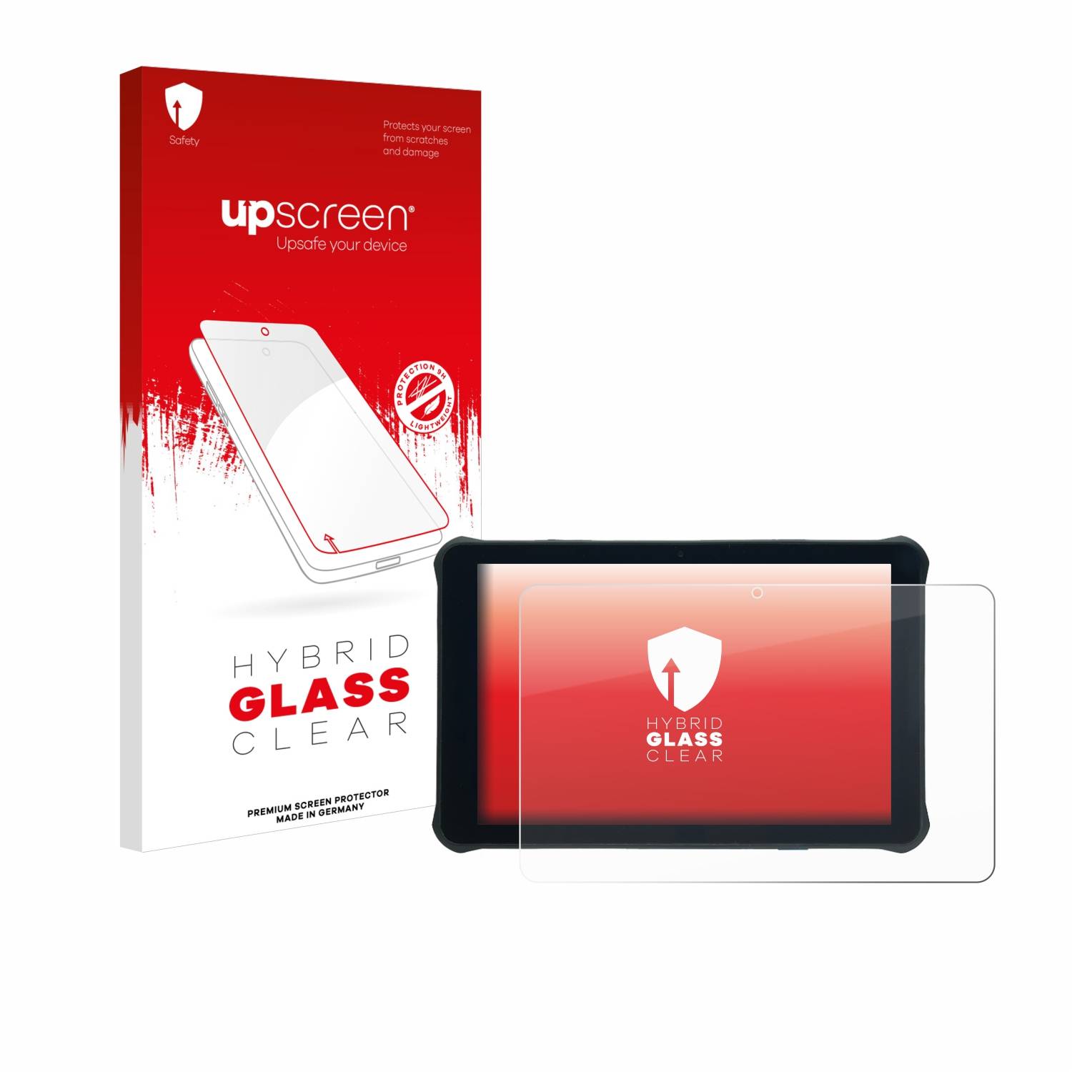 upscreen Hybrid Glas Panzer-Folie für Unitech RT112