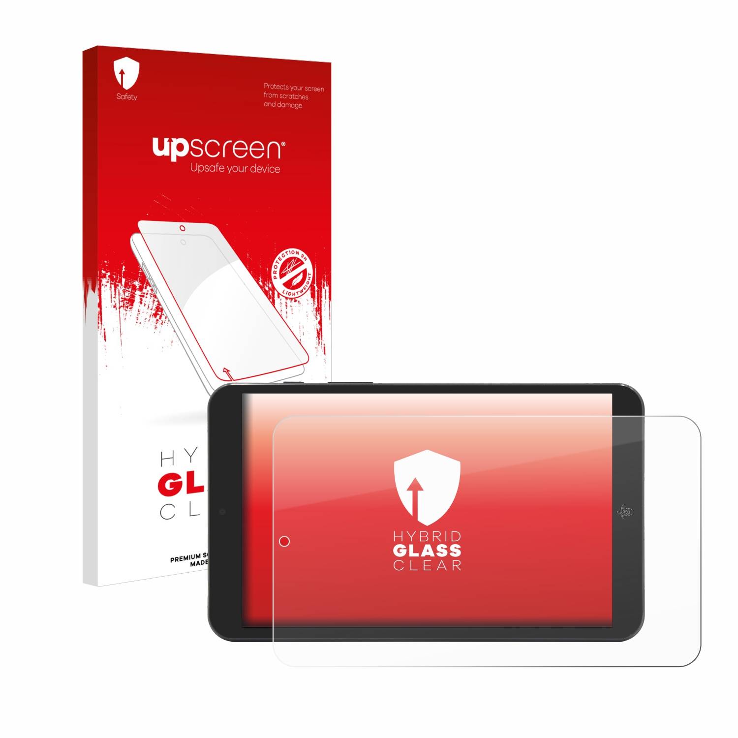 upscreen Hybrid Glas Panzer-Folie für Mediacom SmartPad Iyo 8